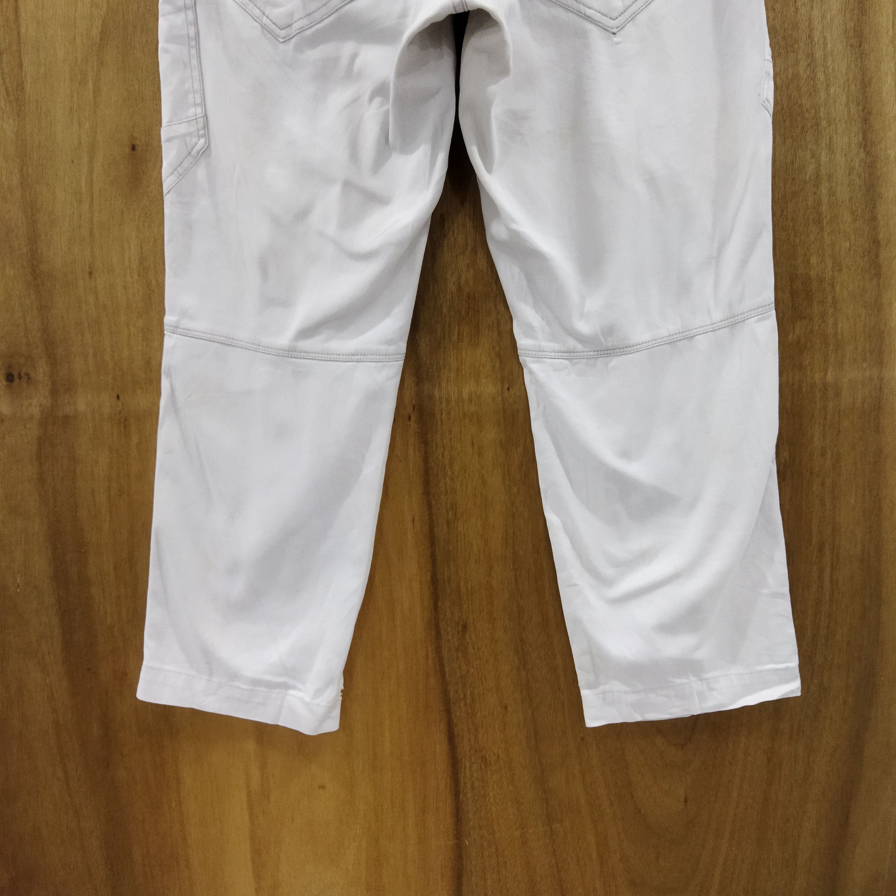 Japanese Brand BURTLE WORK WARE FADED WHITE CARGO PANTS Size US 32 / EU 48 - 9 Thumbnail