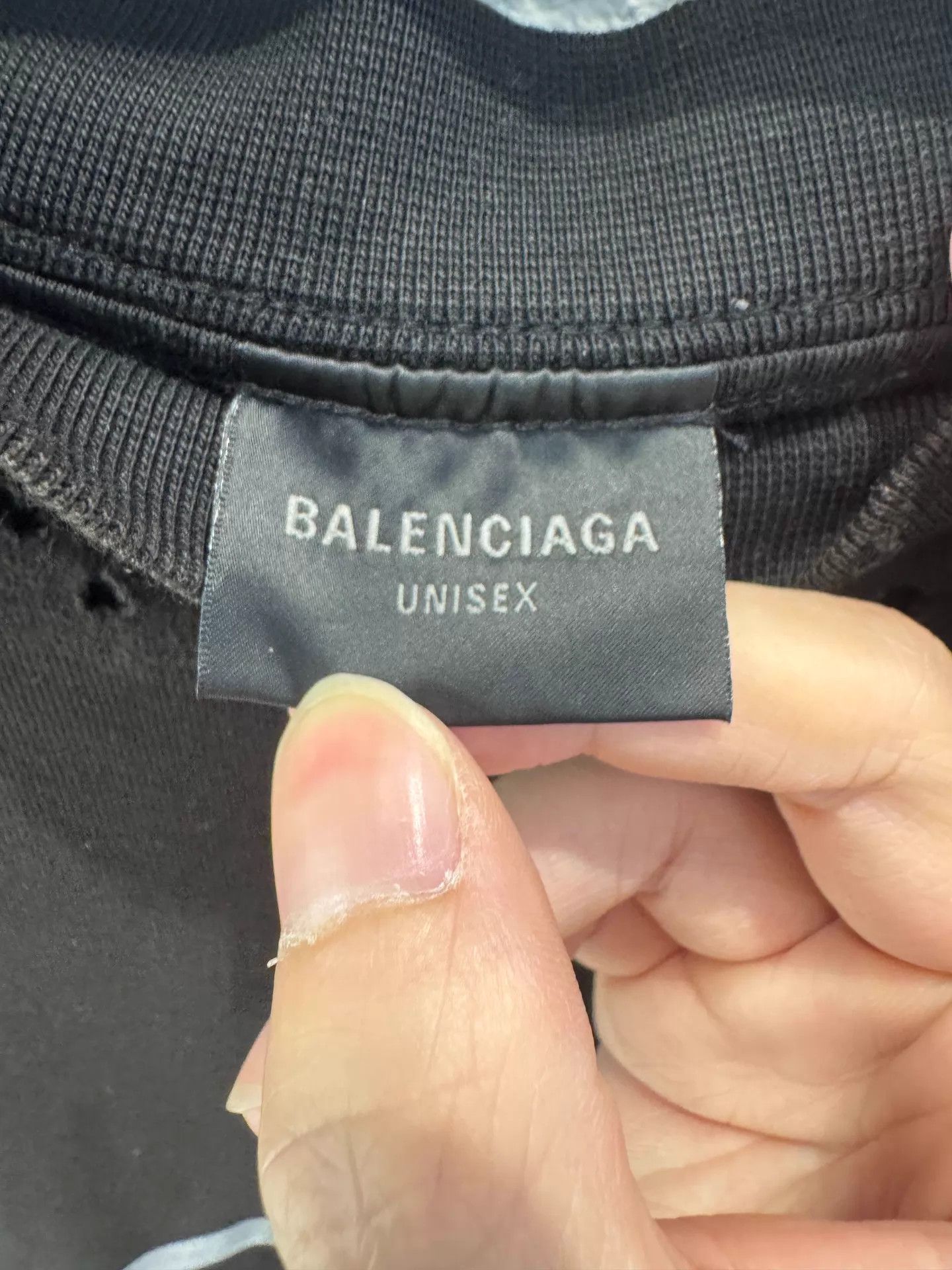 Balenciaga Balenciaga Black AI Distressed Short Sleeve Tee Size US S / EU 44-46 / 1 - 2 Thumbnail