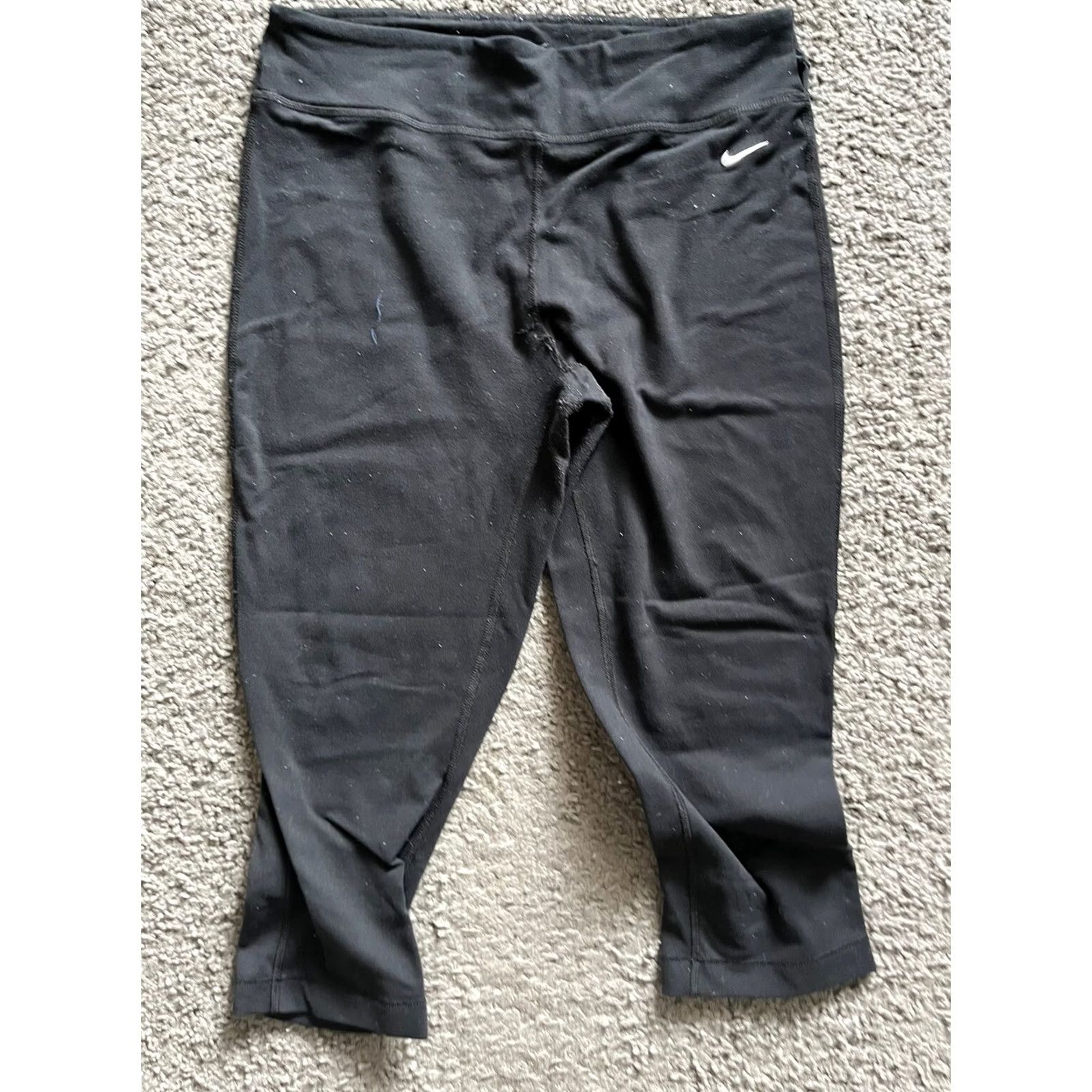 Nike Nike Dri-Fit Be Fast Capri Tights Womens Black L Athletic Pants Capri Be Fast 669741-010 Nike Dri-FIT Women's Pants Black L Size 36" / US 14 / IT 50 - 2 Thumbnail