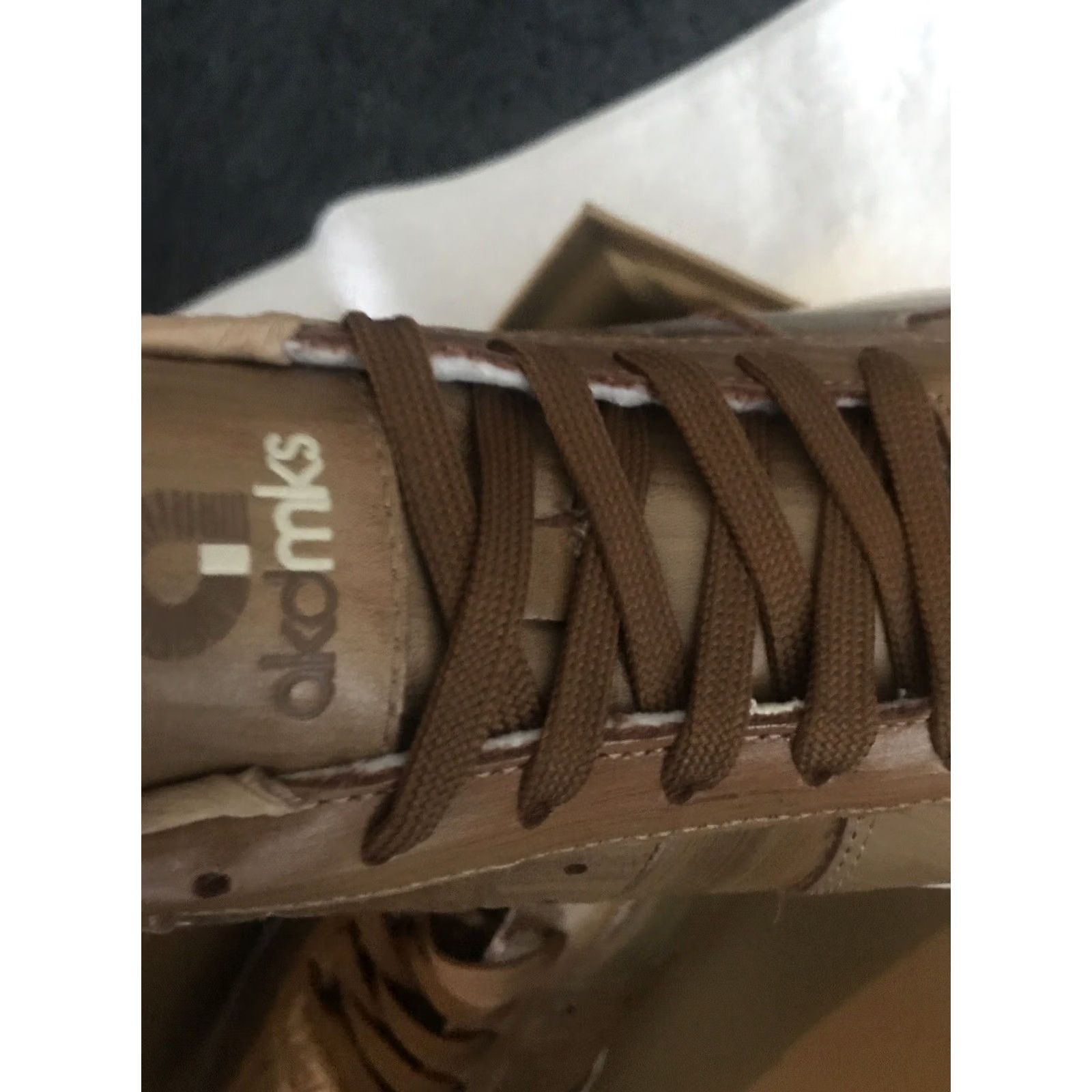 Akademiks VINTAGE Akademiks Brown Leather Sneakers 7.5 Hip Hop Mens Adults Leather Sneaker Brown Hip Hop 90s Size US 8 / EU 41 - 6 Thumbnail