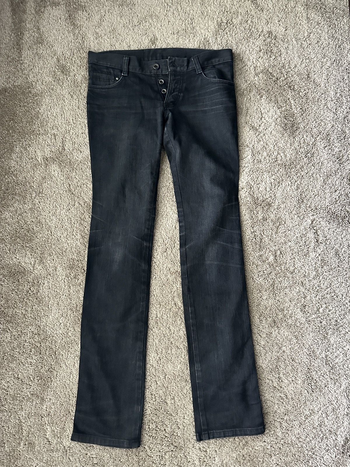 image of 5351 Pour Les Hommes Skinny Jeans in Black, Men's (Size 27)