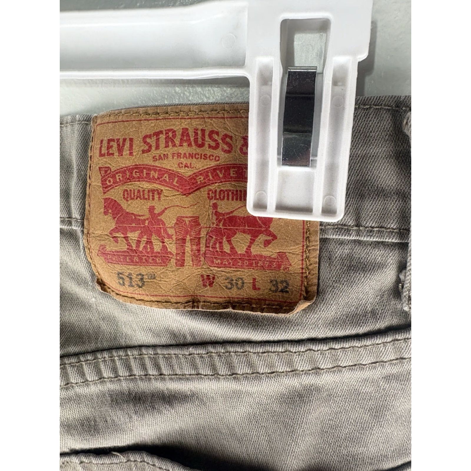 Levi's Levi's 513 Men's Light Brown Wash Jeans Size 30X32 Stretch Denim Straight Fit Casual Size US 30 / EU 46 - 5 Thumbnail