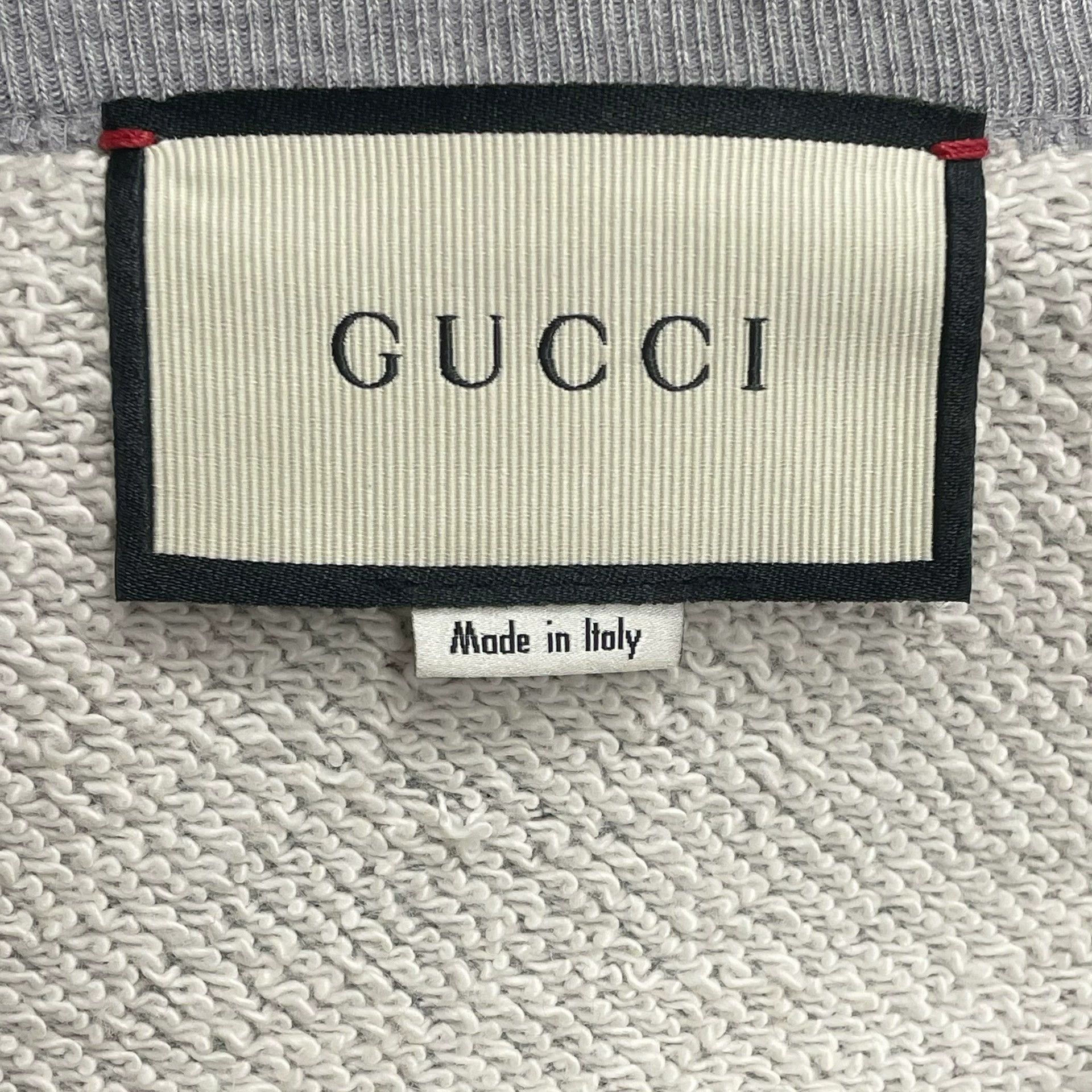 gray gucci hollywood spaceship sweatshirt size S