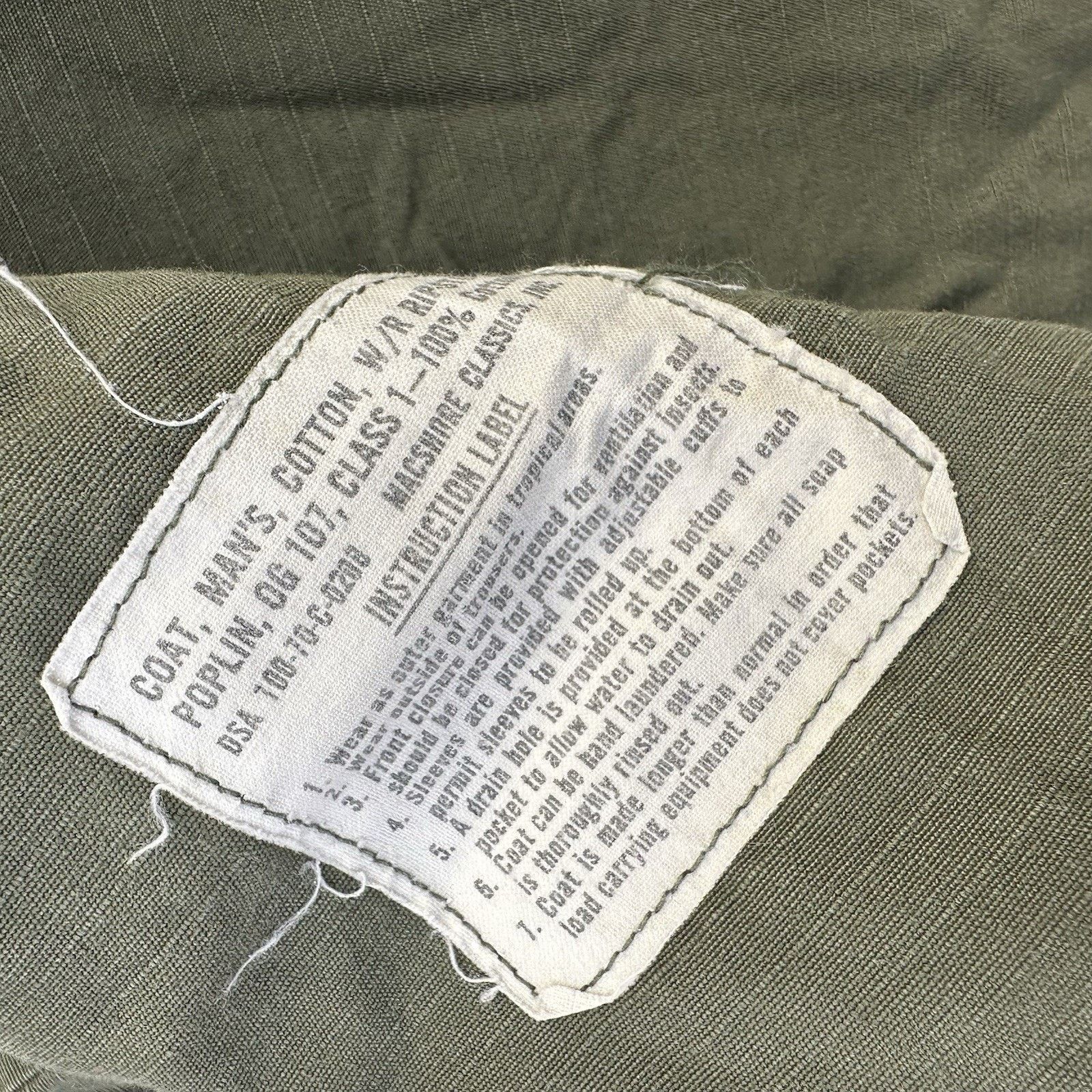 Vintage Vintage 70s OG-107 Rip Stop Poplin Slant Pocket Coat Vietnam Size US S / EU 44-46 / 1 - 5 Thumbnail