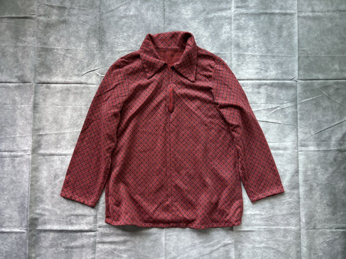 Handmade × Vintage 1970s Vintage Half Zip Longsleeve Pullover Rugby Polo Disco Size US XS / EU 42 / 0 - 12 Thumbnail