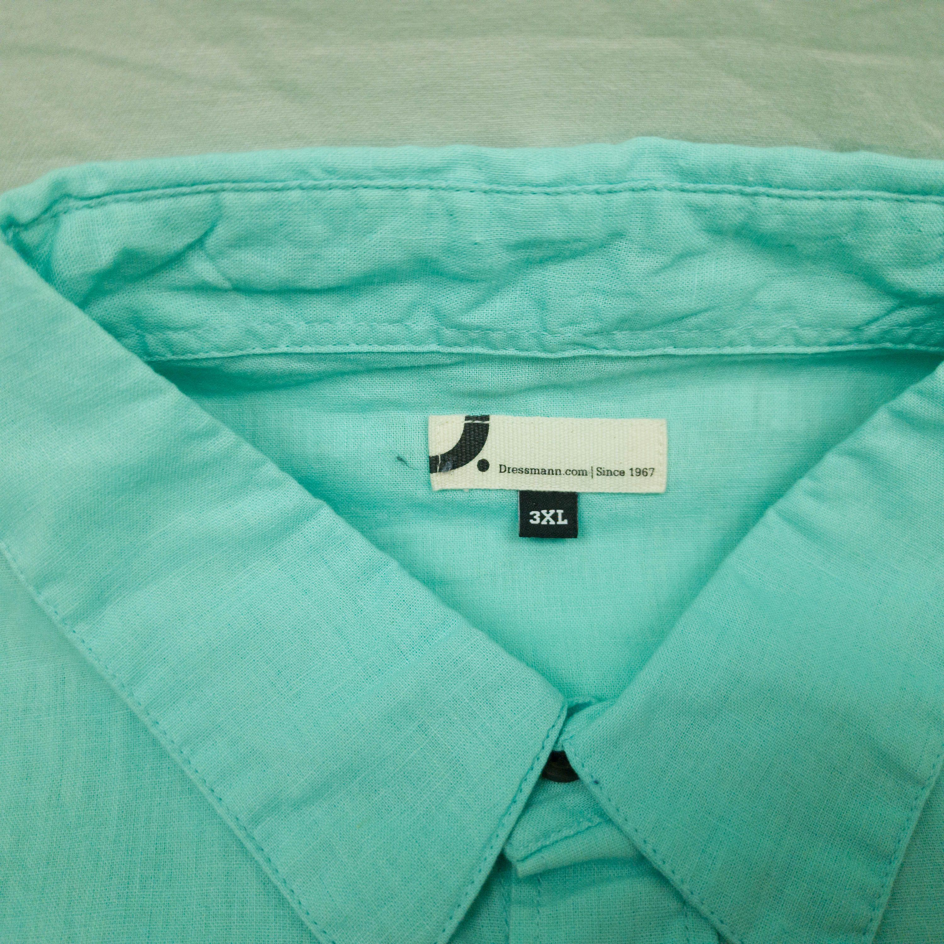 Other DRESSMANN SHIRT SHORT SLEEVE LINEN COTTON SIZE 3XL Size US XXL / EU 58 / 5 - 5 Thumbnail
