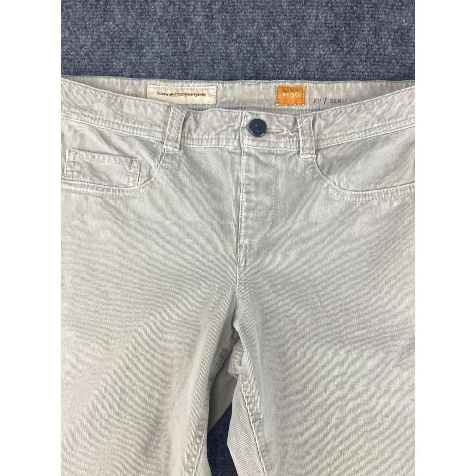 Vintage Pilcro Jeans Womens 30 Gray Stretch Denim Corduroy Modern Logo 5-Pocket Skinny Regular Distressed Vintage No Logo? Size 30" / US 8 / IT 44 - 2 Thumbnail