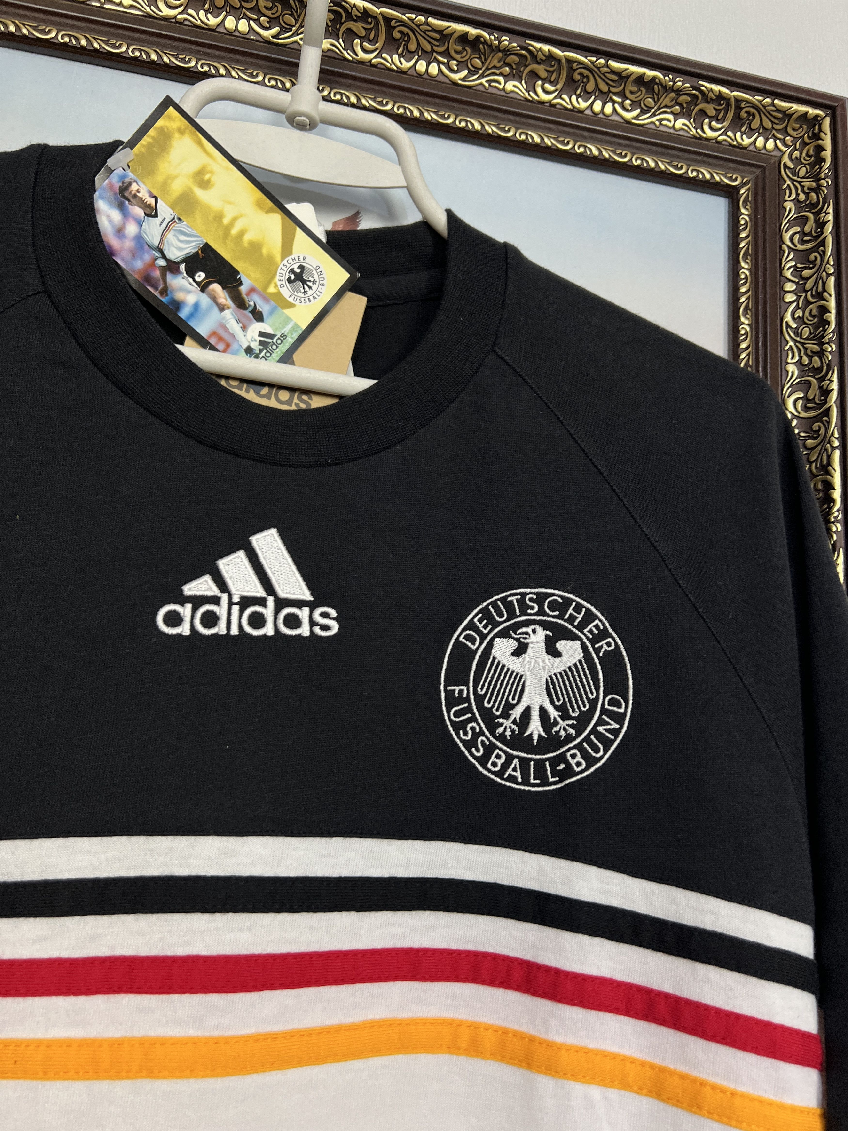 Adidas Vintage Germany Football Train Shirt Soccer Jersey Trikot Size US L / EU 52-54 / 3 - 3 Thumbnail