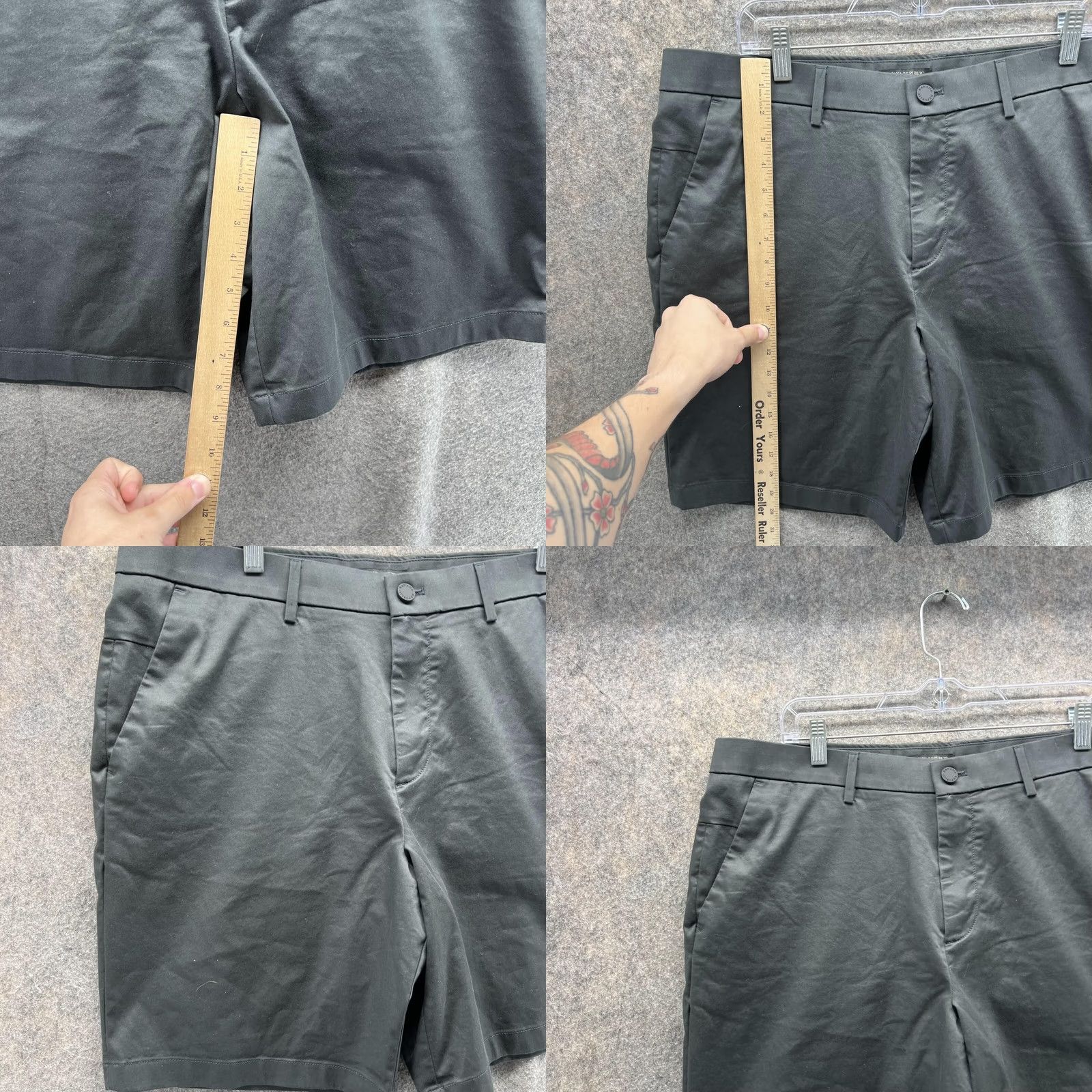 Banana Republic Banana Republic Shorts Mens 36 Gray Men Adult Aiden Chino Flat Front Cotton Casual Size US 36 / EU 52 - 8 Thumbnail