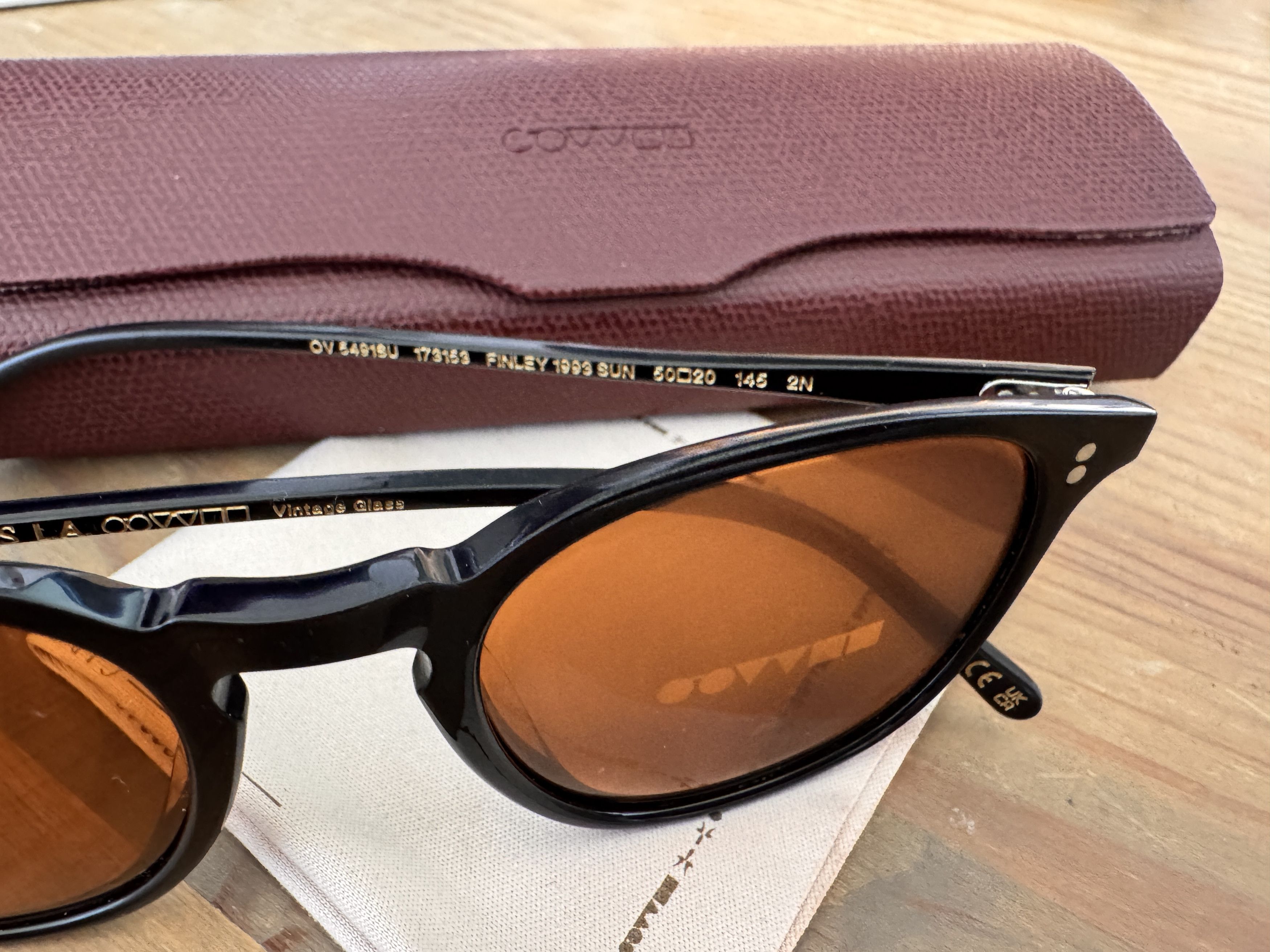 Oliver Peoples Finley 1993 Sun - Black & Cognac Size ONE SIZE - 7 Thumbnail