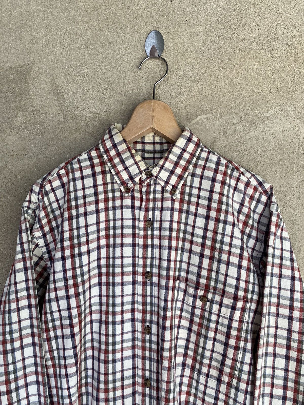 Eddie Bauer Japanese Brand Eddie Bauer Plaid Tartan Flannel Shirt Size US L / EU 52-54 / 3 - 3 Thumbnail