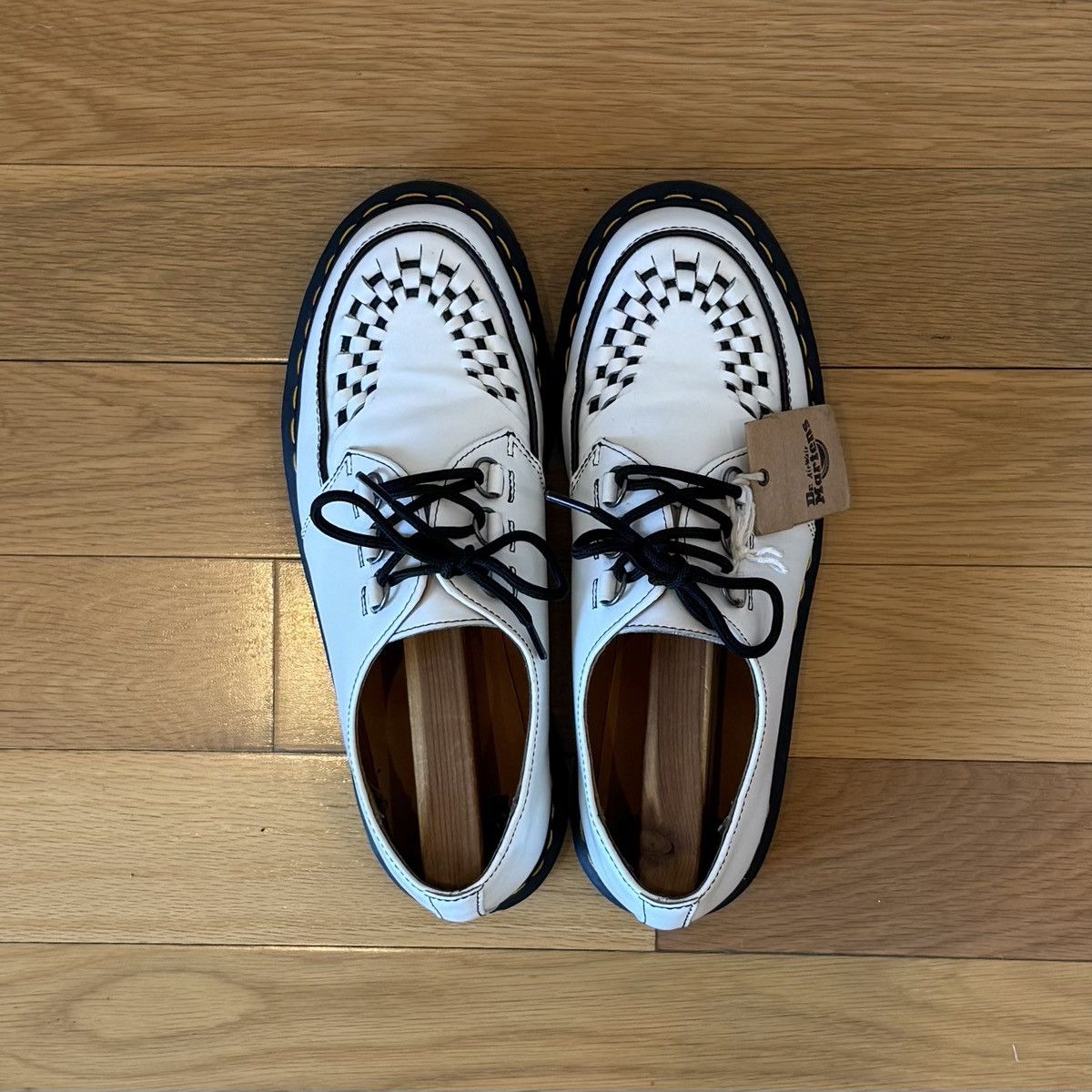 Dr. Martens Dr. Martens Ramsey Smooth Leather Creepers White US 10 Size US 10 / EU 43 - 10 Thumbnail