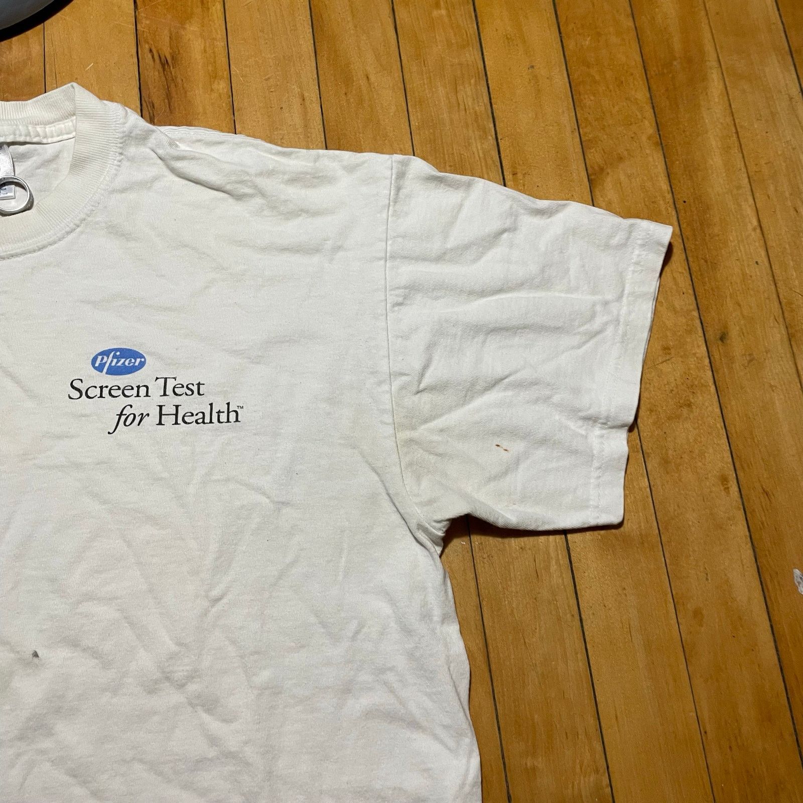 Vintage Vtg 90s Pfizer Screen Test Fad Shirt Large Pharmacy Doctor Size US L / EU 52-54 / 3 - 4 Thumbnail