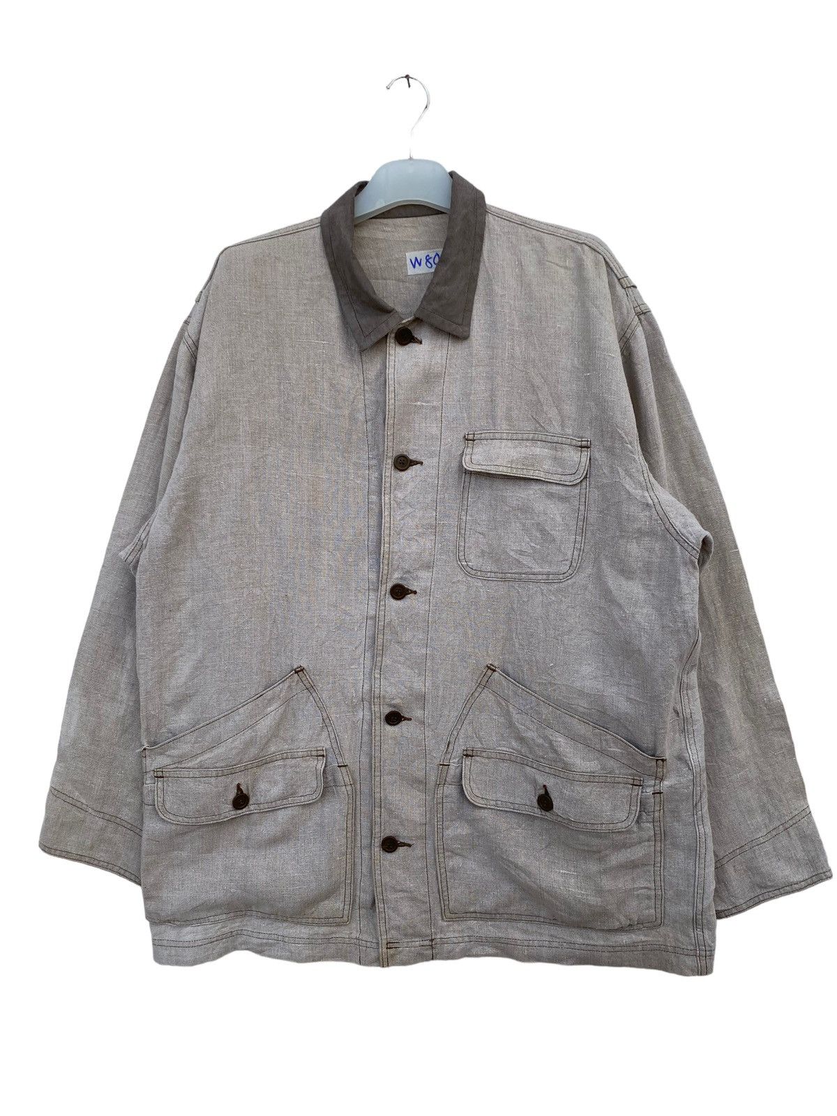 Johnbull Vintage John Bull Linen Worker Jacket Size US XL / EU 56 / 4 - 1 Thumbnail
