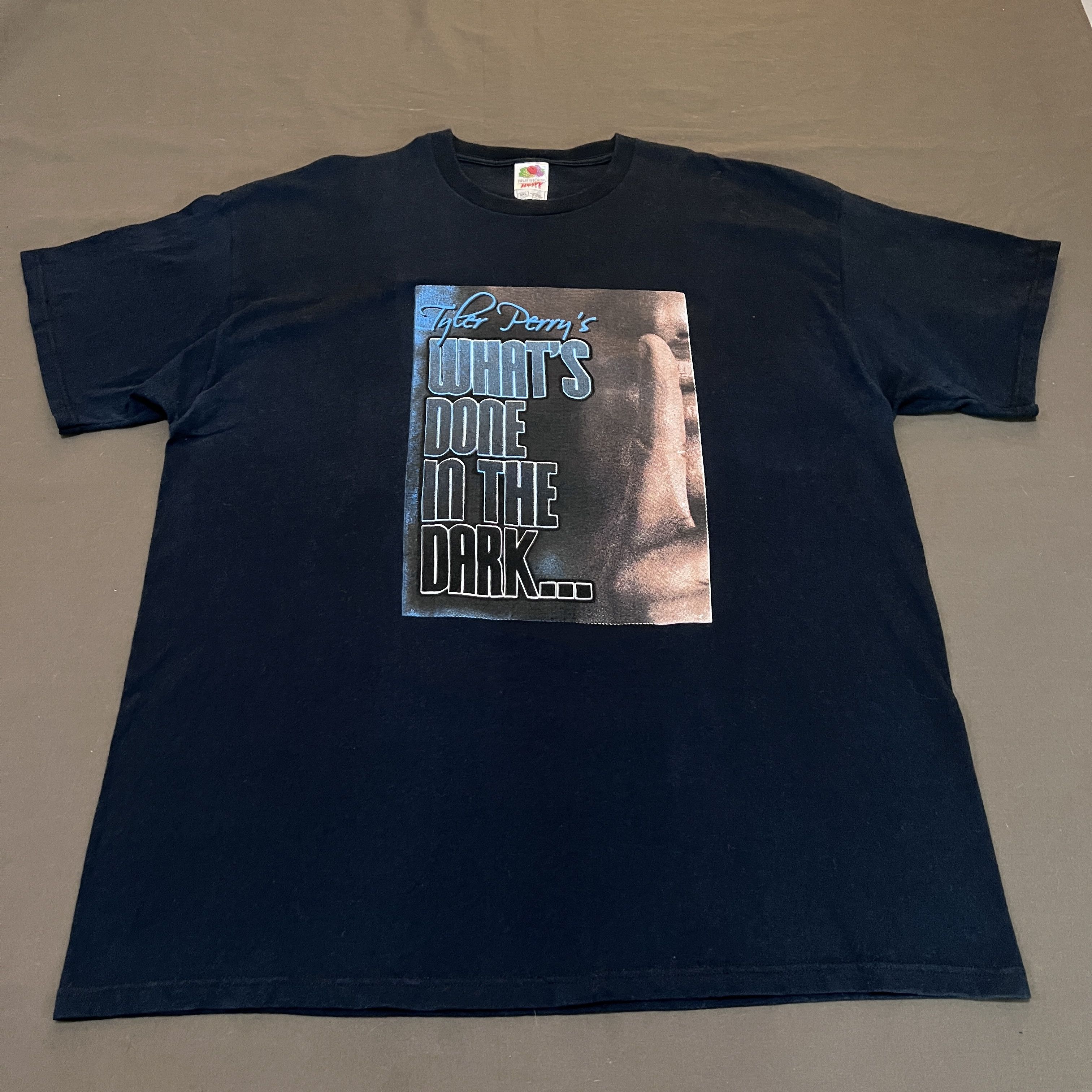 Rap Tees × Vintage Vintage Y2K Tyler Perry What's Done in the Dark Tee 2XL Size US XXL / EU 58 / 5 - 2 Thumbnail