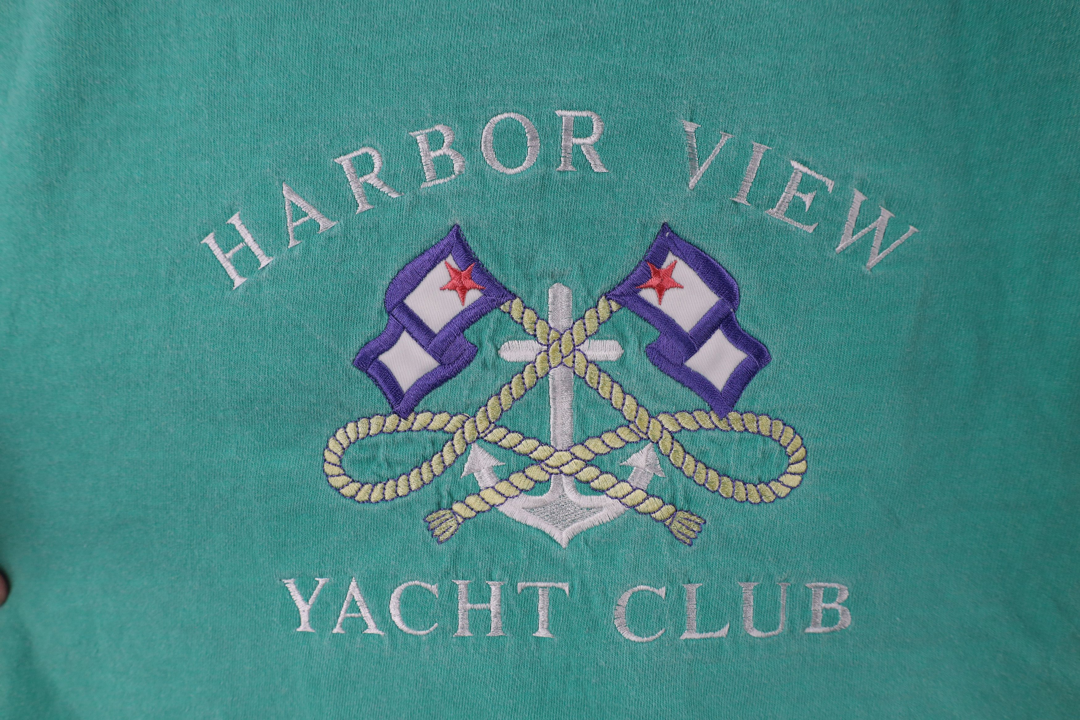 Vintage Vintage 90s Streetwear View Yacht Club T-Shirt Teal USA Size US L / EU 52-54 / 3 - 4 Thumbnail