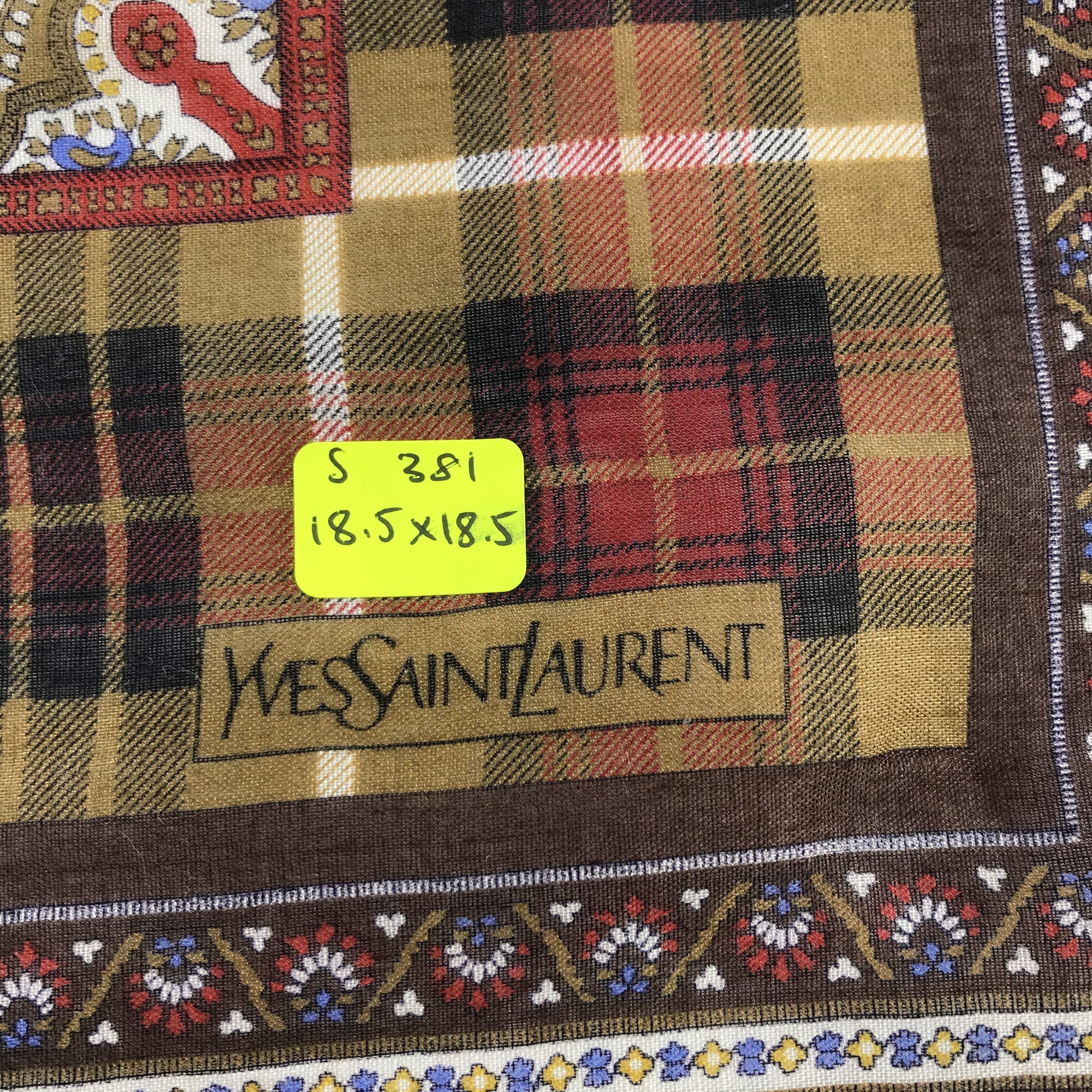 Vintage × Yves Saint Laurent Yves Saint Laurent Bandana / Handkerchief /Neckerchief -S381 Size ONE SIZE - 5 Thumbnail