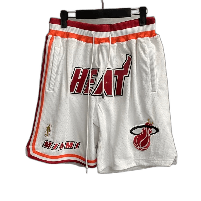 Other White Miami Heat Logo Embroidered Shorts Size US 27 - 1 Thumbnail
