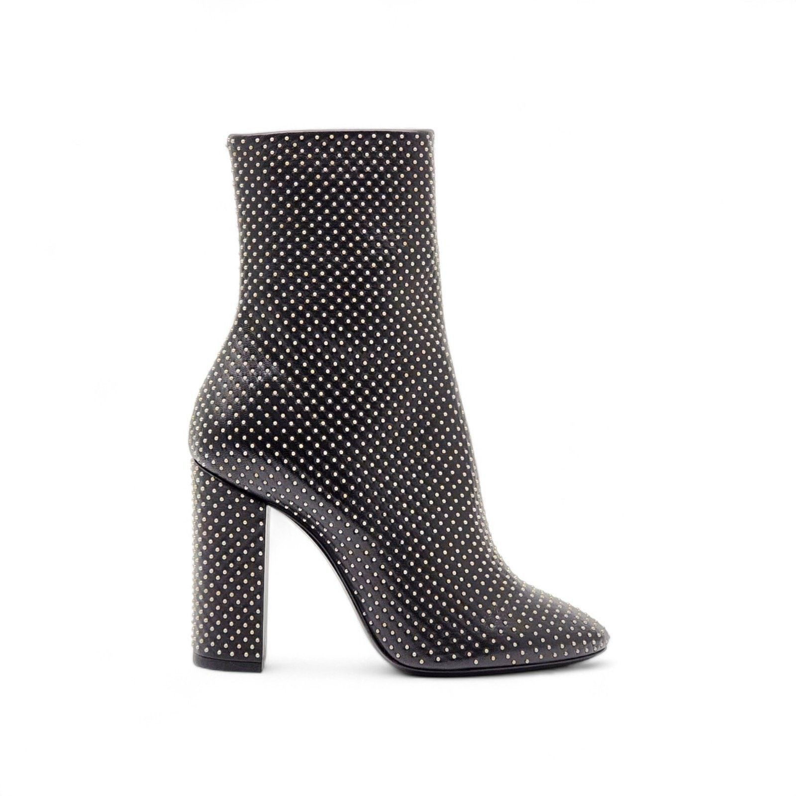 Saint Laurent Paris Women's Leather Studded Boots 592593 EU 36 US 5.5 New $2250 Size US 6 / IT 36 - 2 Thumbnail