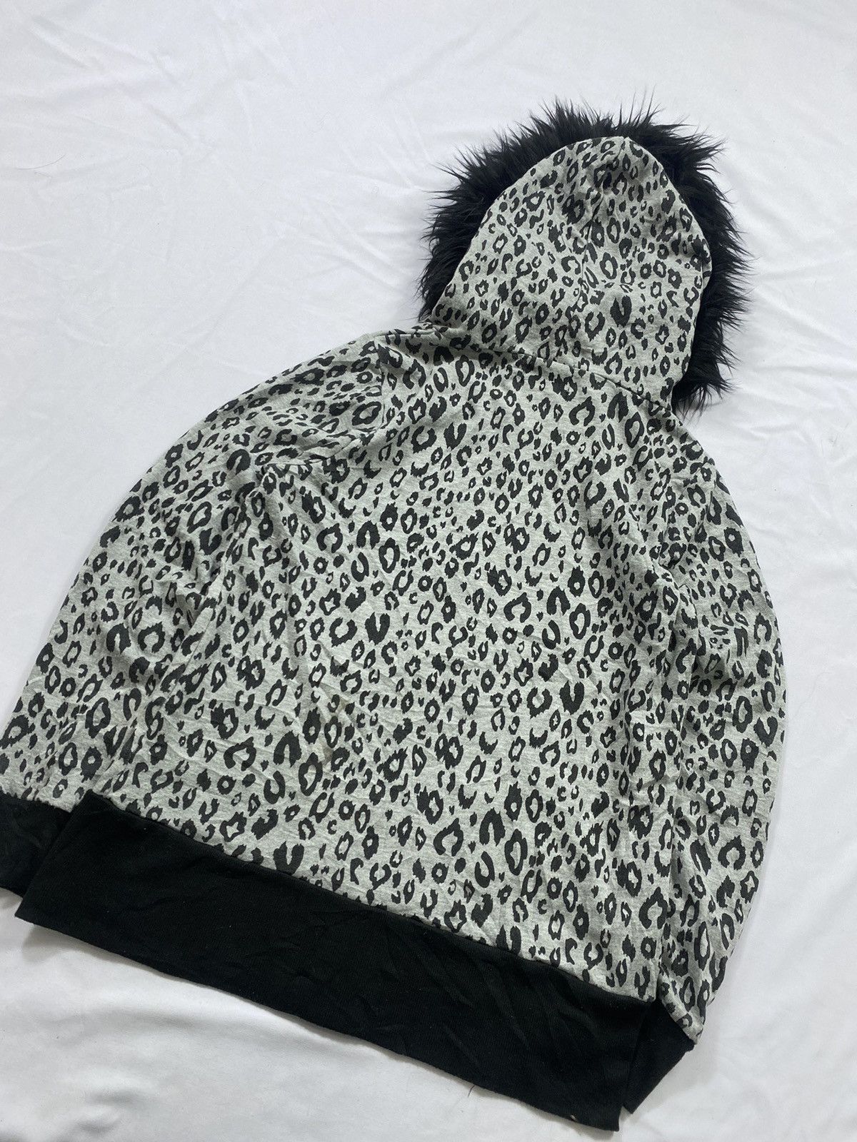 14th Addiction Japanese FJER Leopard Fur Zip Hoodie Lgb Ifsix Style Size US M / EU 48-50 / 2 - 9 Thumbnail