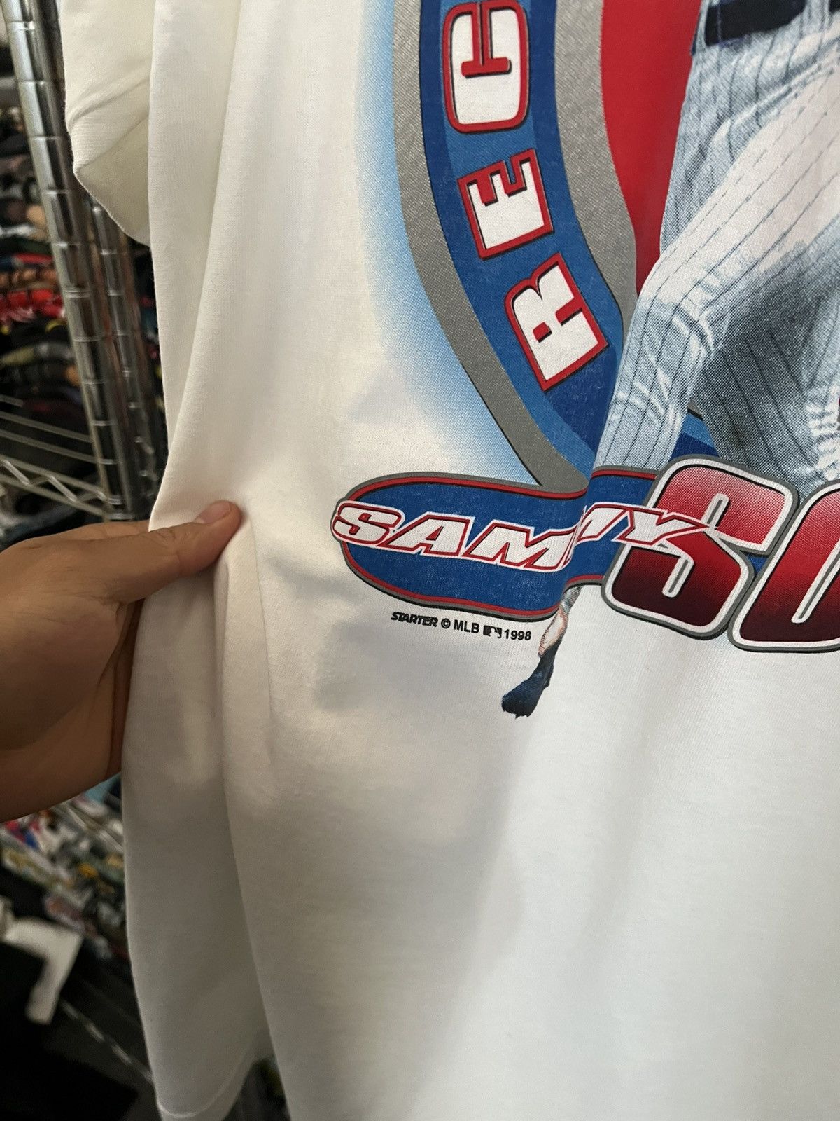 Starter 1998 MLB Sammy Sosa Chicago Cubs Tee Size US XXL / EU 58 / 5 - 4 Thumbnail