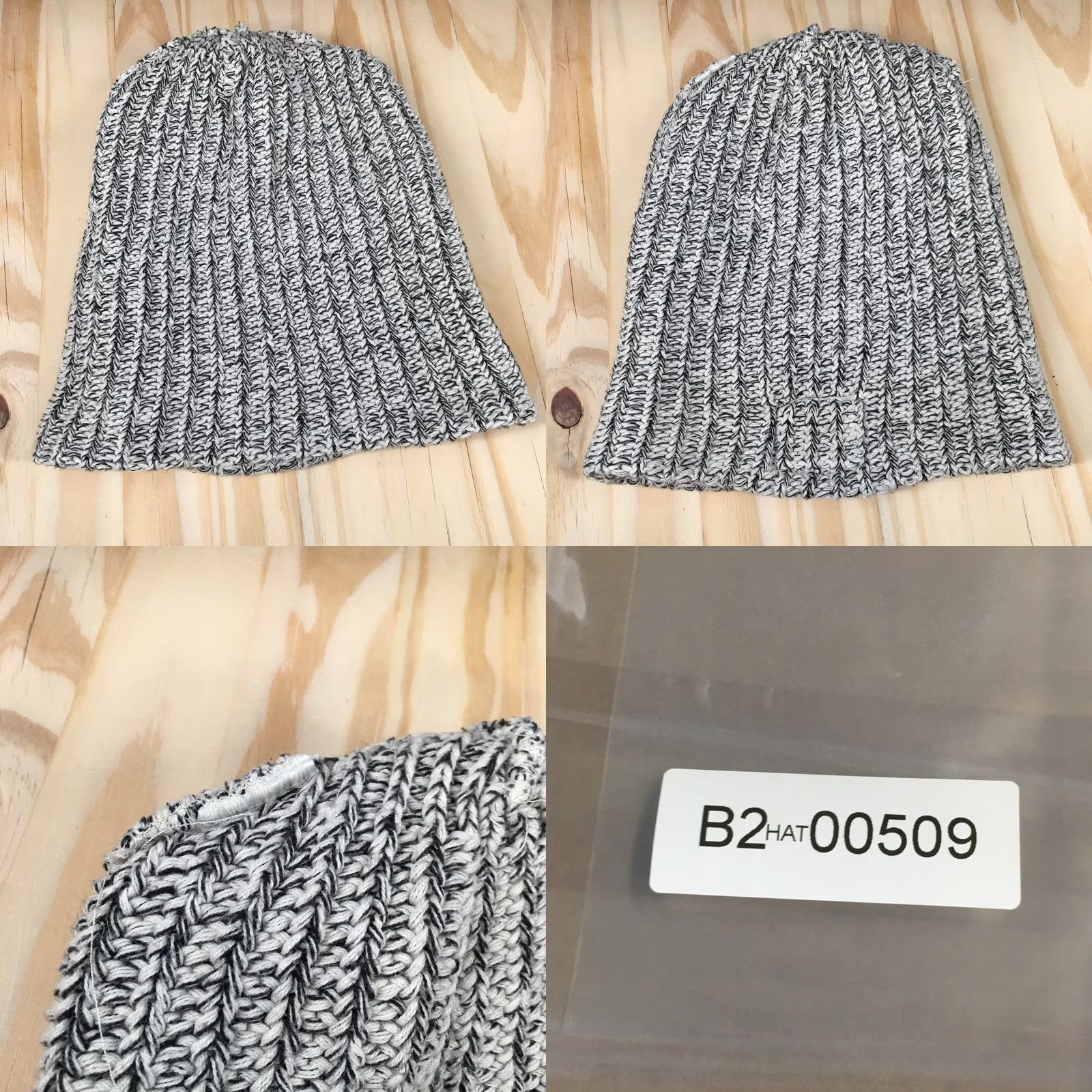 Vintage Love Your Melon Winter Beanie Hat Womens White OS Adjustable Knitted Cotton Size ONE SIZE - 8 Thumbnail