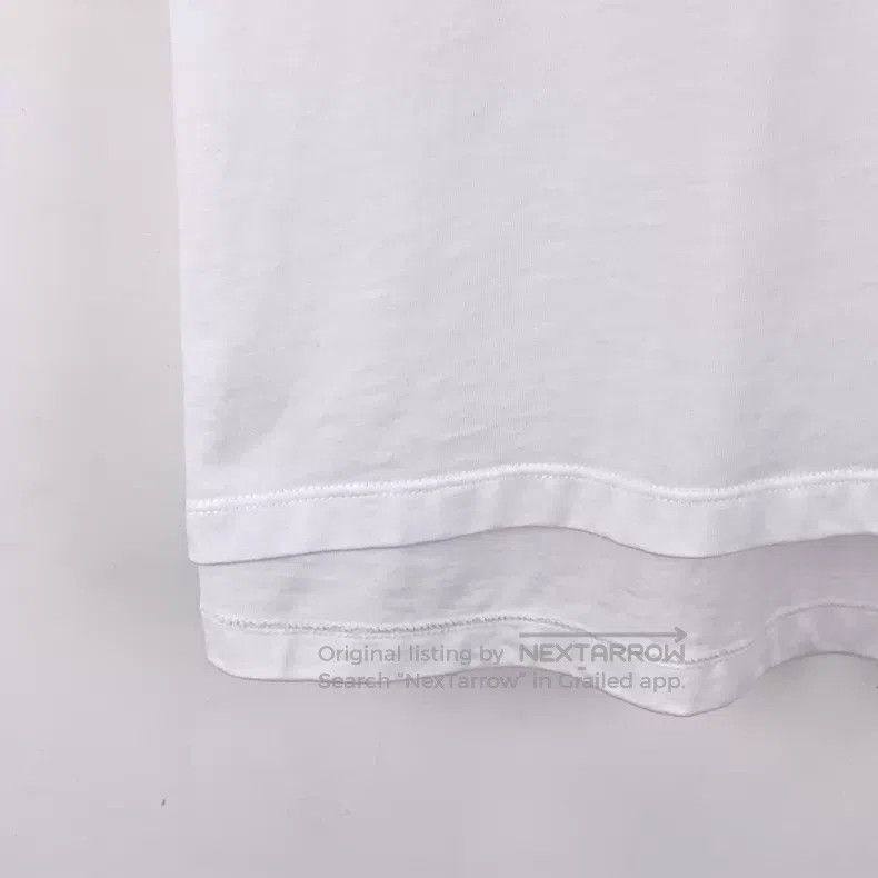 Loewe Loewe White Logo Flock Cotton Short Sleeve T-Shirt Size S / US 4 / IT 40 - 4 Thumbnail