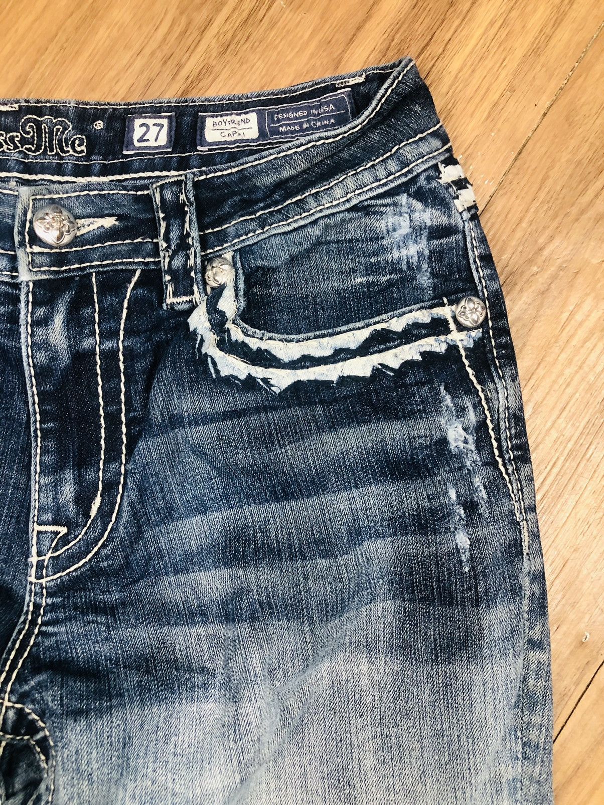 Miss Me MissMe Usa designer Jeans (37) Size 27" / US 4 / IT 40 - 6 Thumbnail