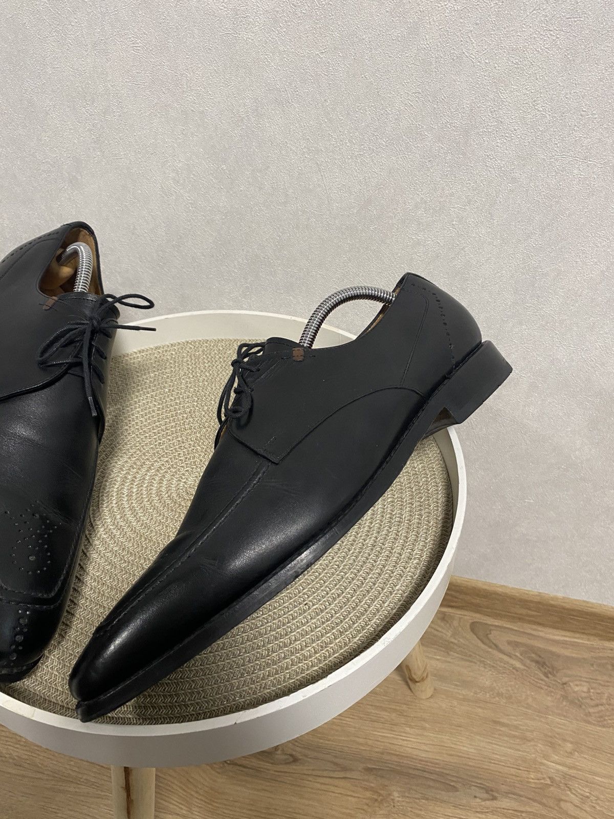 Floris van Bommel Van Bommel Split-toe Black Leather Derby Shoes Size US 11 / EU 44 - 6 Thumbnail