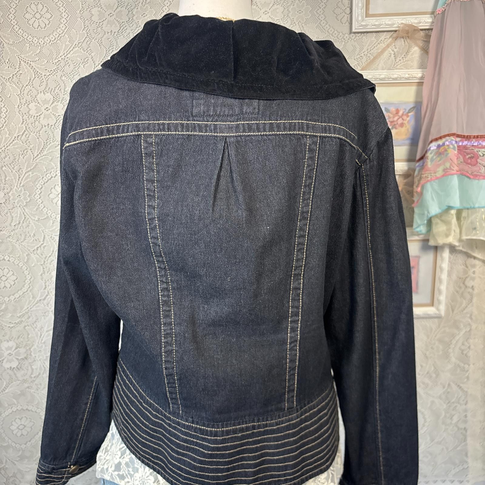 AMI y2k embroidered 2000s denim jacket Size L / US 10 / IT 46 - 5 Thumbnail