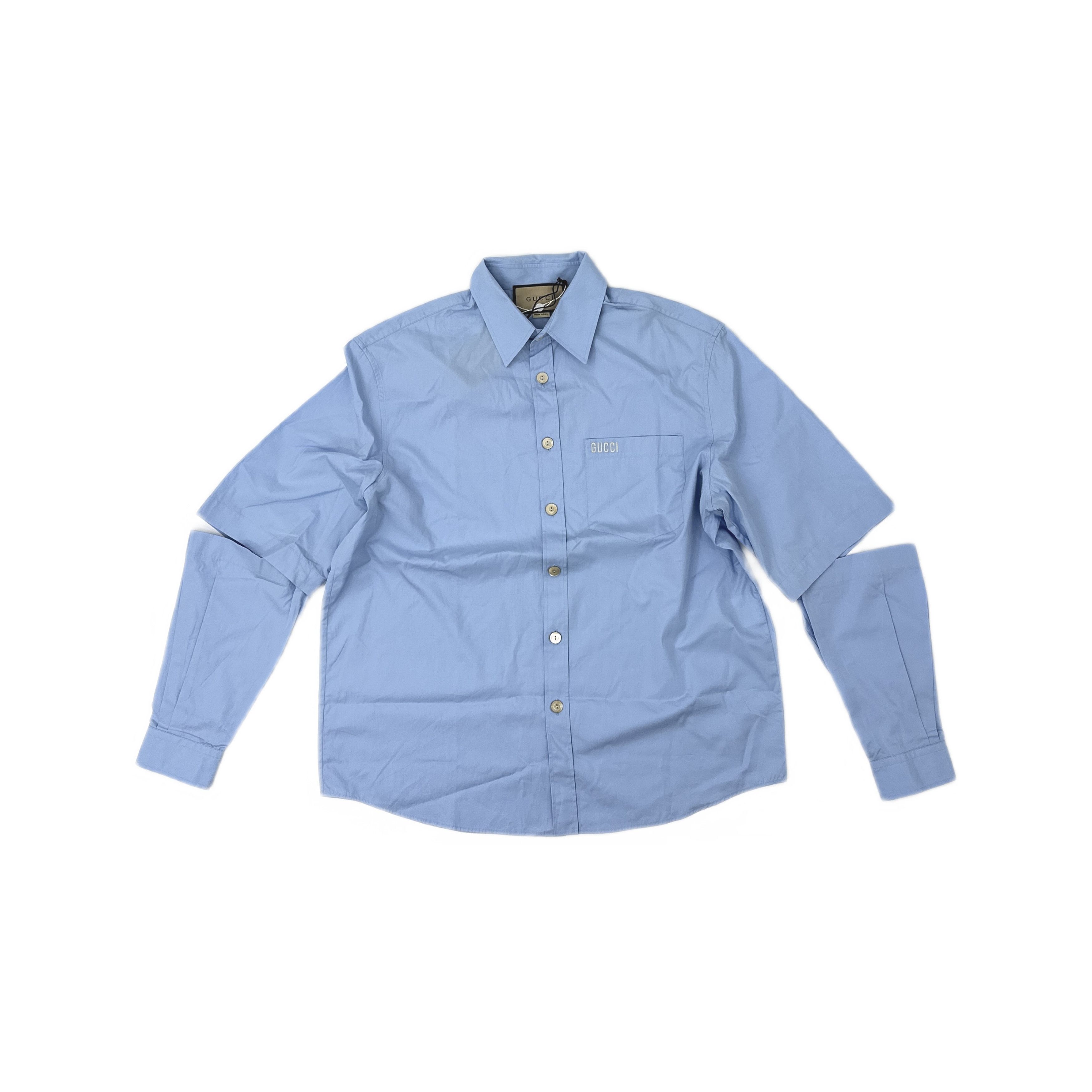 Gucci Gucci Detachable Sleeve Cotton Shirt Size S Size US S / EU 44-46 / 1 - 1 Thumbnail