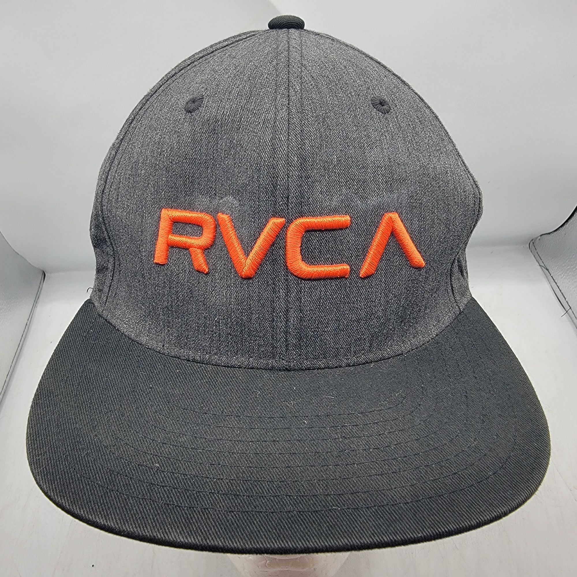 RVCA RVCA Mens Snapback Hat By Pm Tenore Black With Orange Logo Size ONE SIZE - 1 Thumbnail