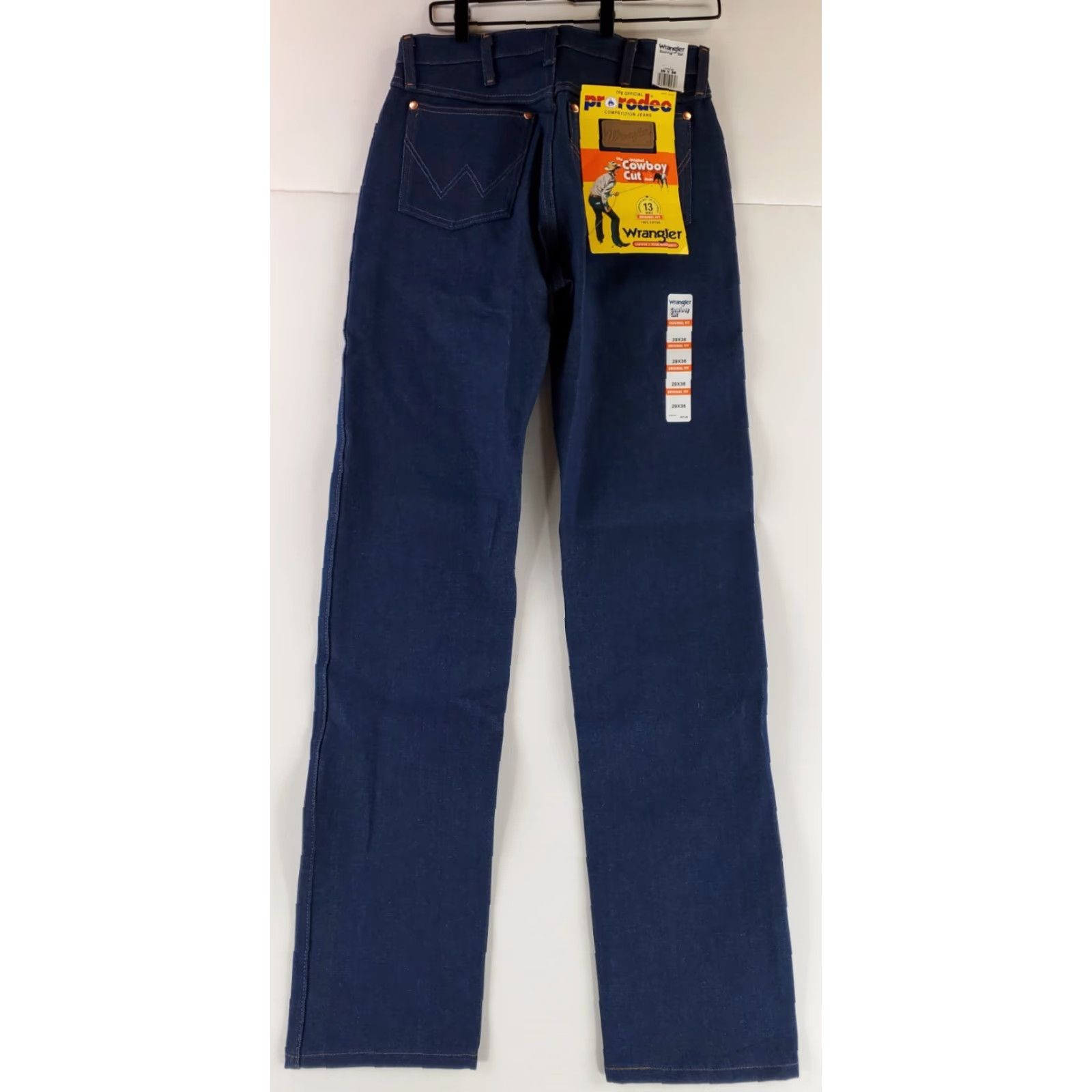 Wrangler Wrangler 13MWZ Jeans Blue Straight Made Mexico Mens 29x36 NWT Size US 29 - 2 Thumbnail