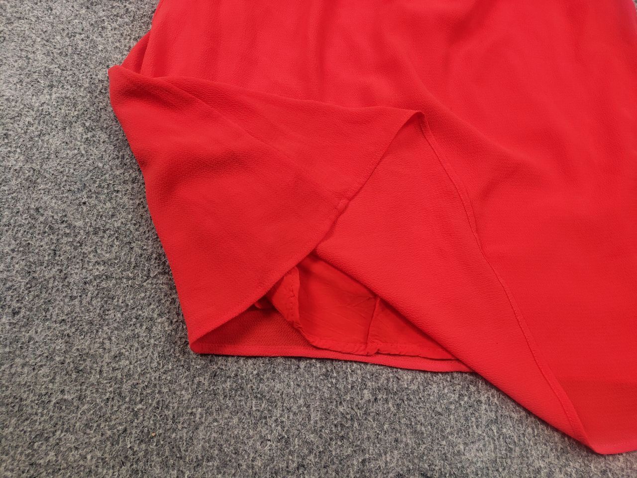 Sezane Sezane Midi dress Red with a cutout back short-sleeved Size M / US 6-8 / IT 42-44 - 6 Thumbnail