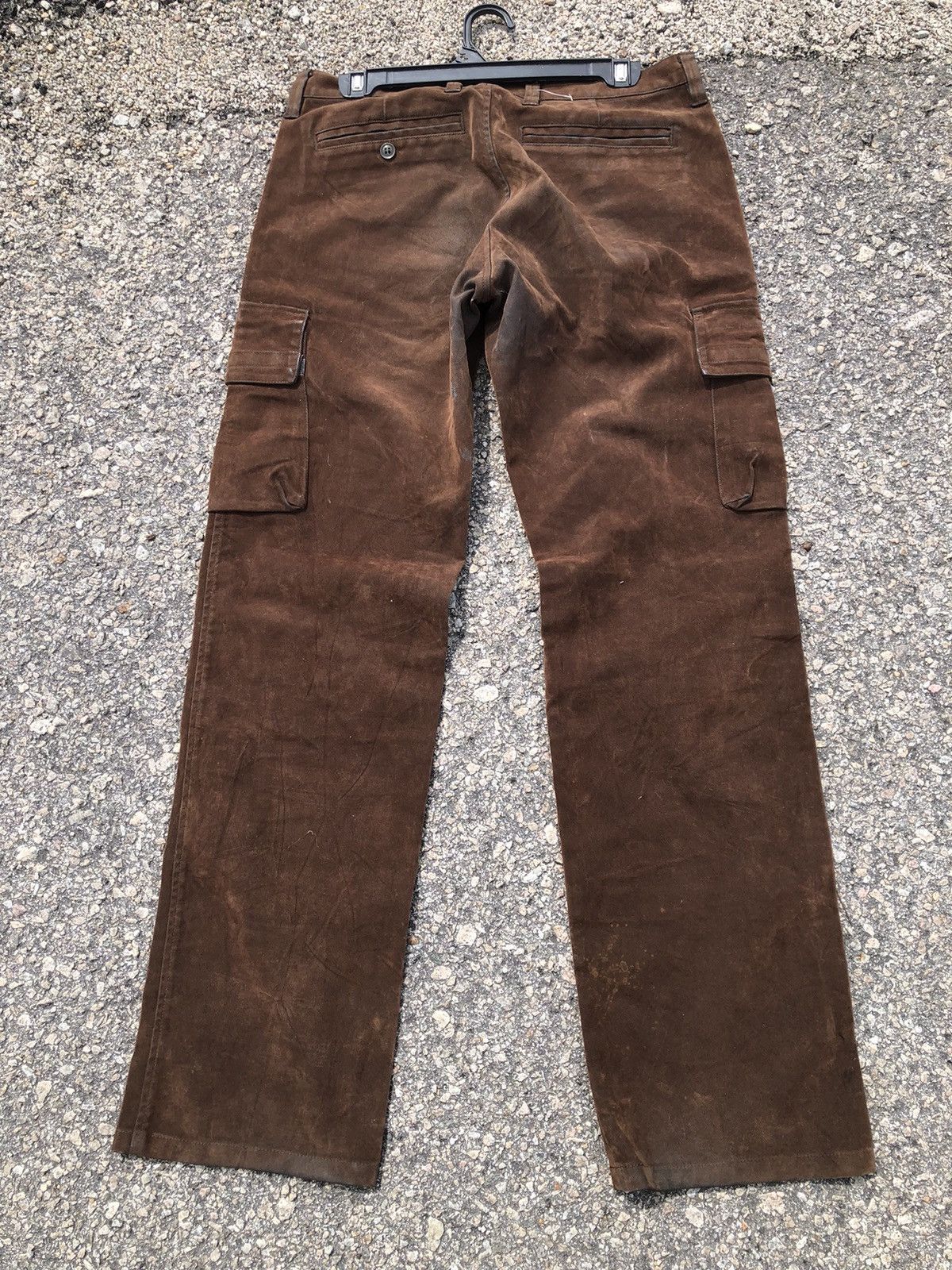 Japanese Brand Vintage COMME CA ISM Suede Cargo Pant Size US 32 / EU 48 - 4 Thumbnail