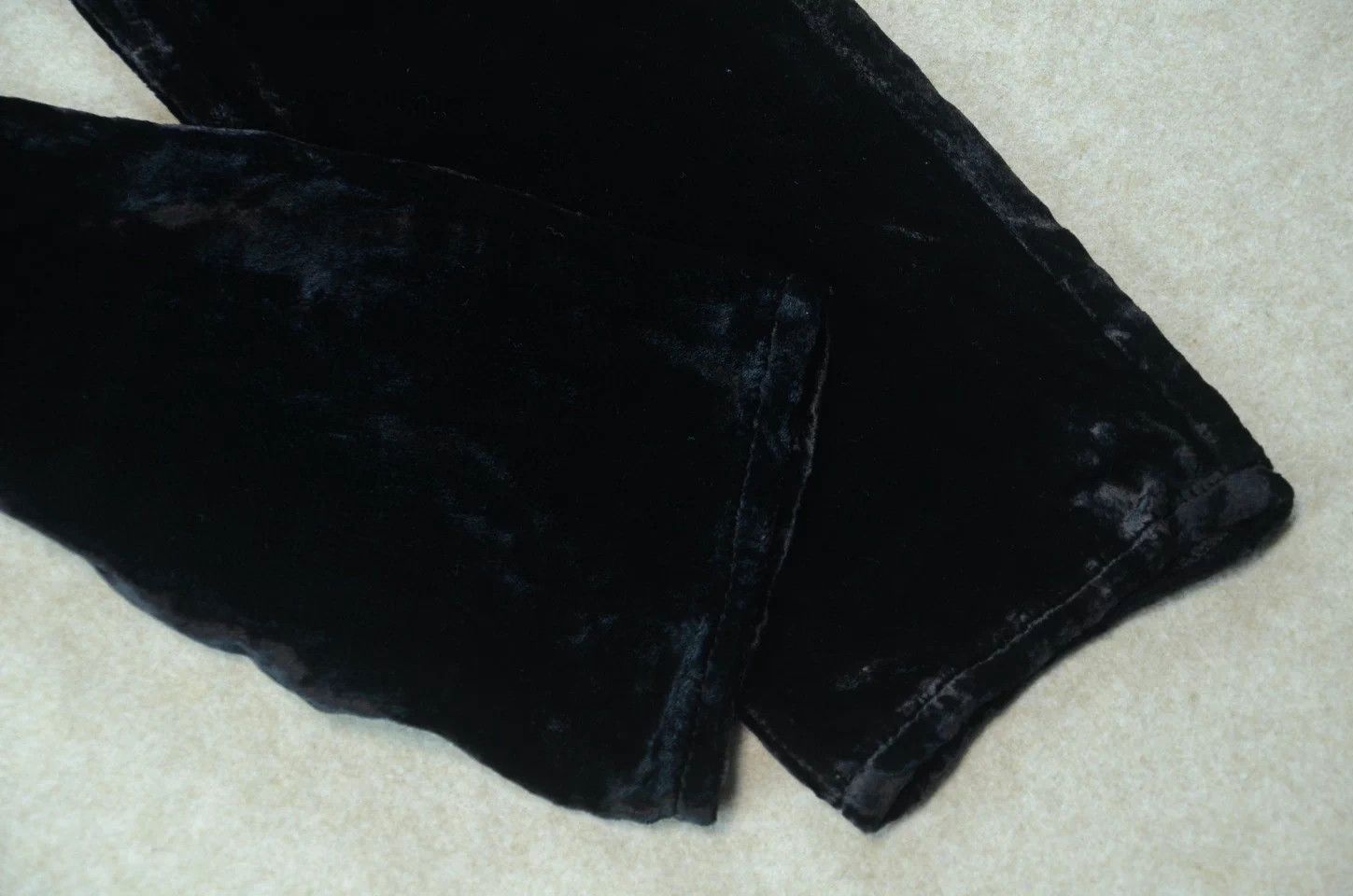Saint Laurent Paris SLP Saint Laurent Black Runway Velvet Casual Pants Size US 31 - 4 Thumbnail