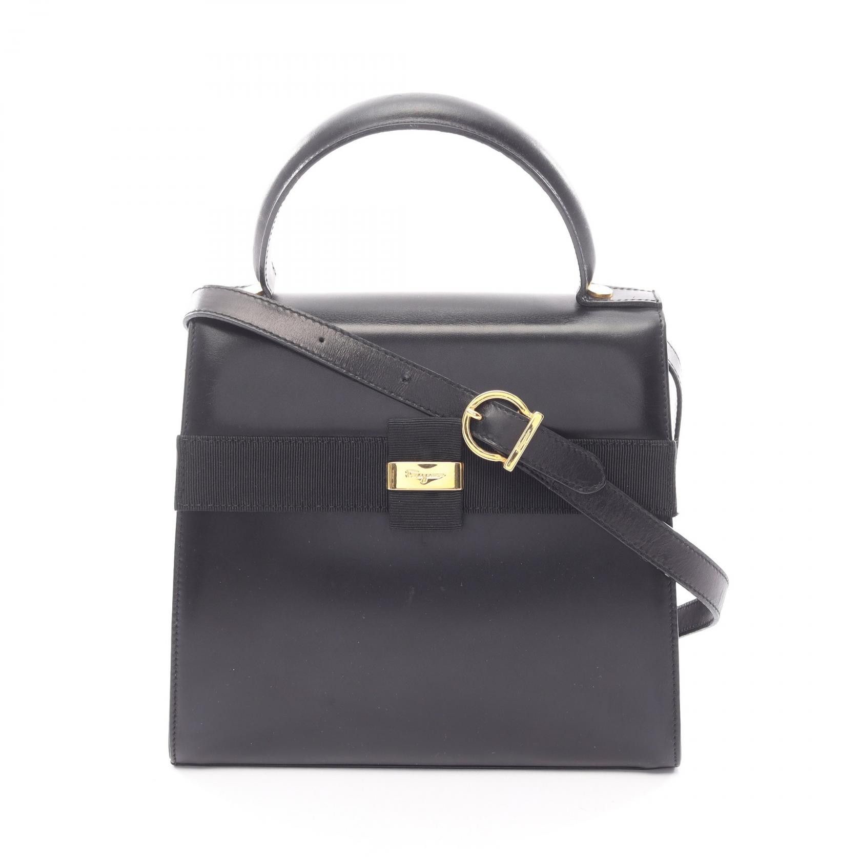 Salvatore Ferragamo Salvatore Ferragamo Salvatore Ferragamo Vara Ribbon Leather 2way Bag Leather Handbag DUTY FREE for USA Size ONE SIZE - 1 Thumbnail
