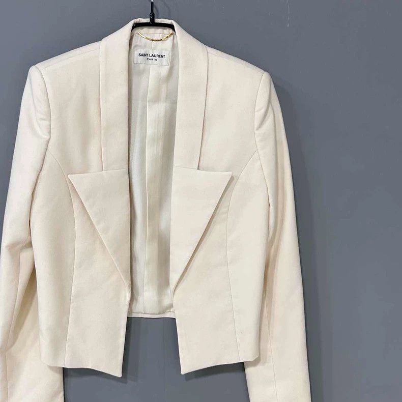 Saint Laurent Paris Saint Laurent Paris Classic white blazer 2505-Nextarrow Size XS / US 0-2 / IT 36-38 - 2 Thumbnail
