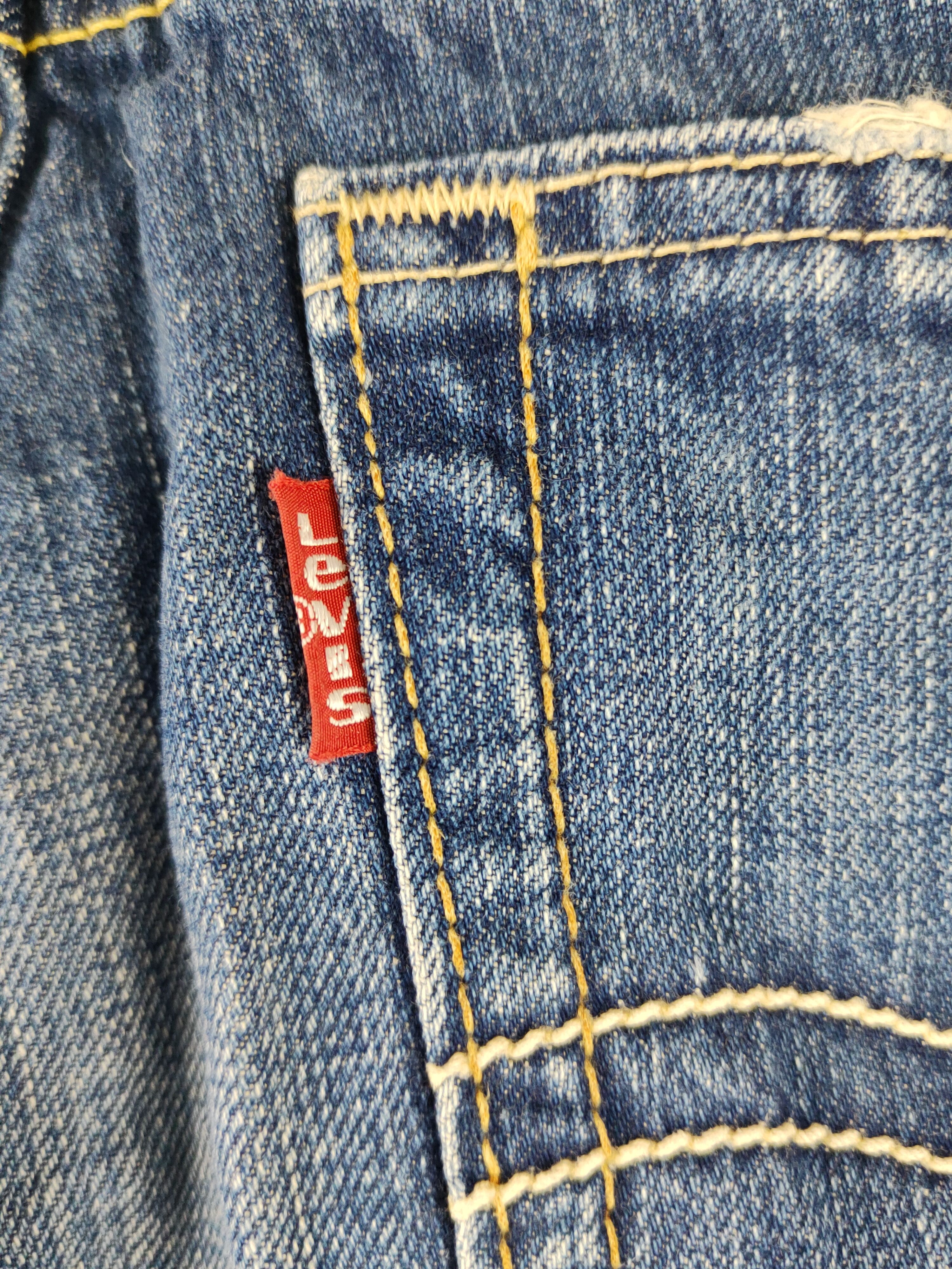 Levi's DL Levi's Blue Distressed Ripped Denim Jeans #1963 Size US 32 / EU 48 - 10 Thumbnail