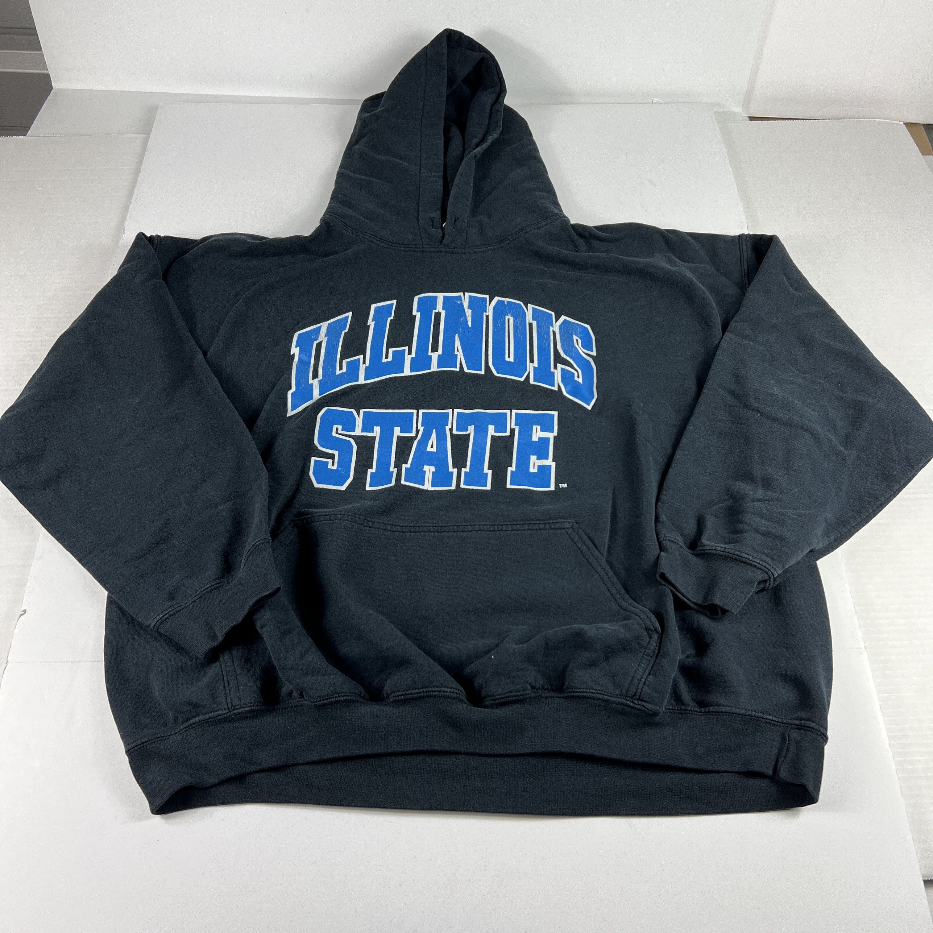 Gildan × NCAA × Vintage Y2K Illinois State Red Birds Sweatshirt Black & Faded Hoodie Size US XL / EU 56 / 4 - 1 Thumbnail