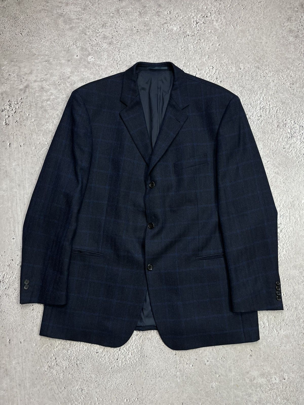 Hugo Boss Hugo Boss Einstein Wool Cashmere Navy Blazer Jacket Size 58 Size US XXL / EU 58 / 5 - 1 Thumbnail