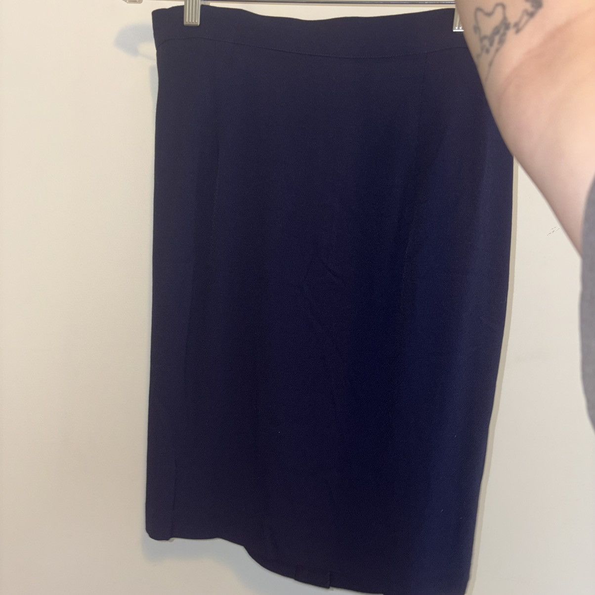 Other Dani Max Navy Blue Knee High Skirt Size 38" / US 16 / IT 52 - 5 Thumbnail