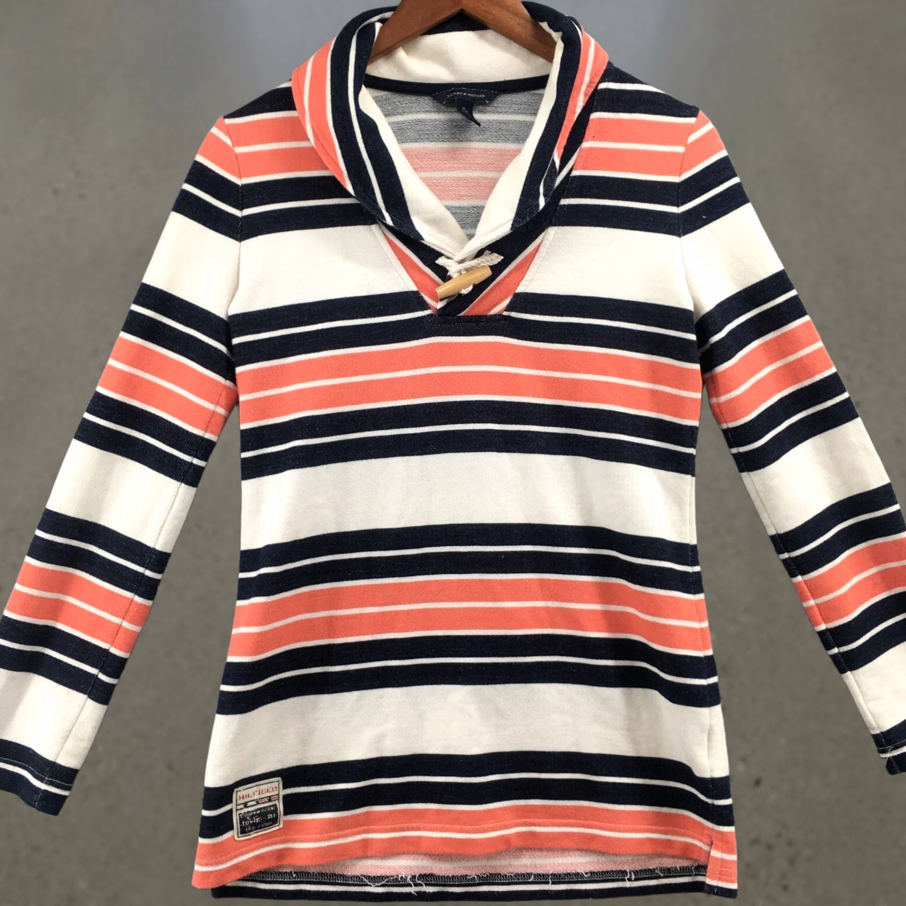 Tommy Hilfiger Tommy Hilfiger Pullover Sweater Womens XS Multicolor Cotton Blend Striped Casual Size XS / US 0-2 / IT 36-38 - 1 Thumbnail