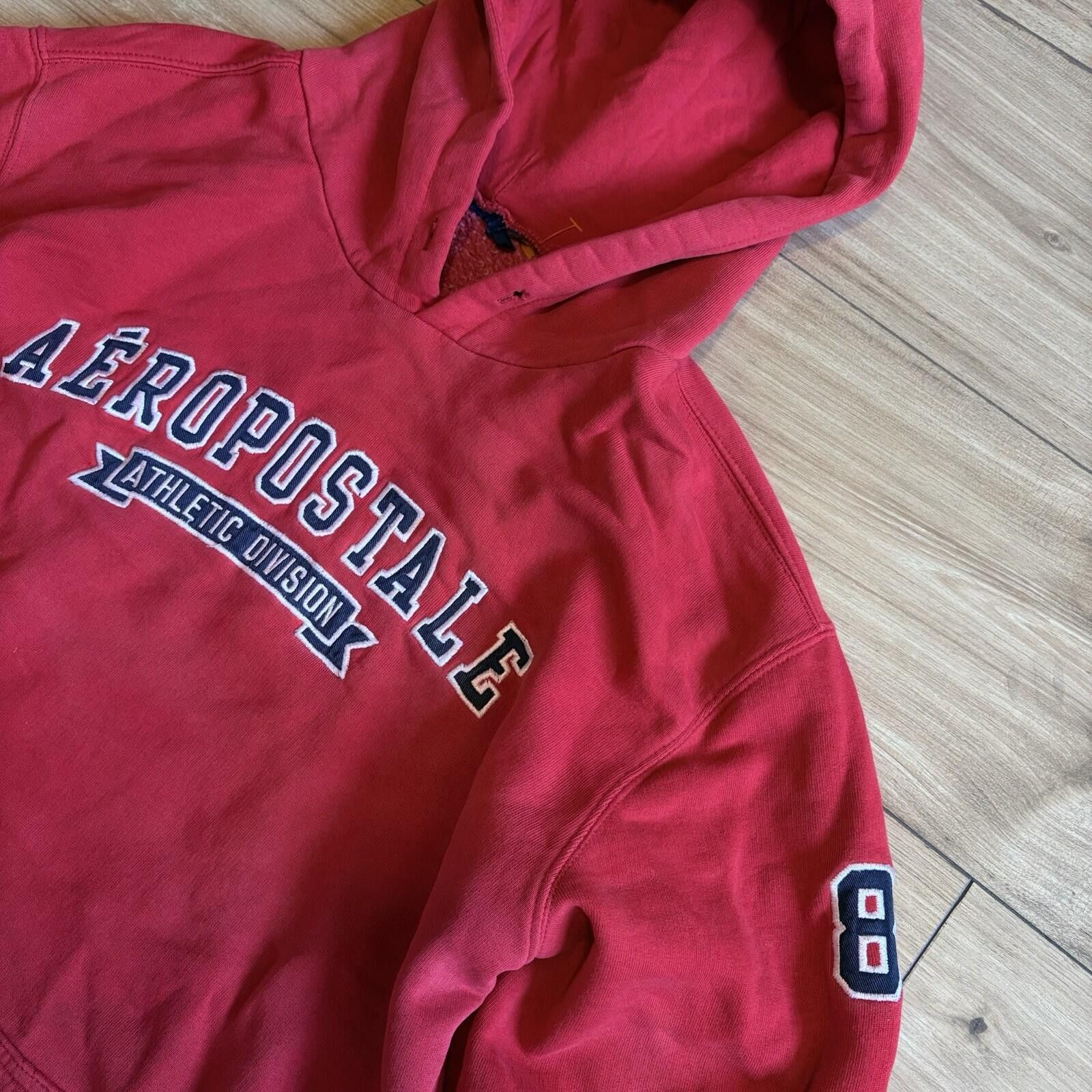 Aeropostale Aeropostale Men's Red Hoodie Sweatshirt Vintage Y2K Size US L / EU 52-54 / 3 - 2 Thumbnail