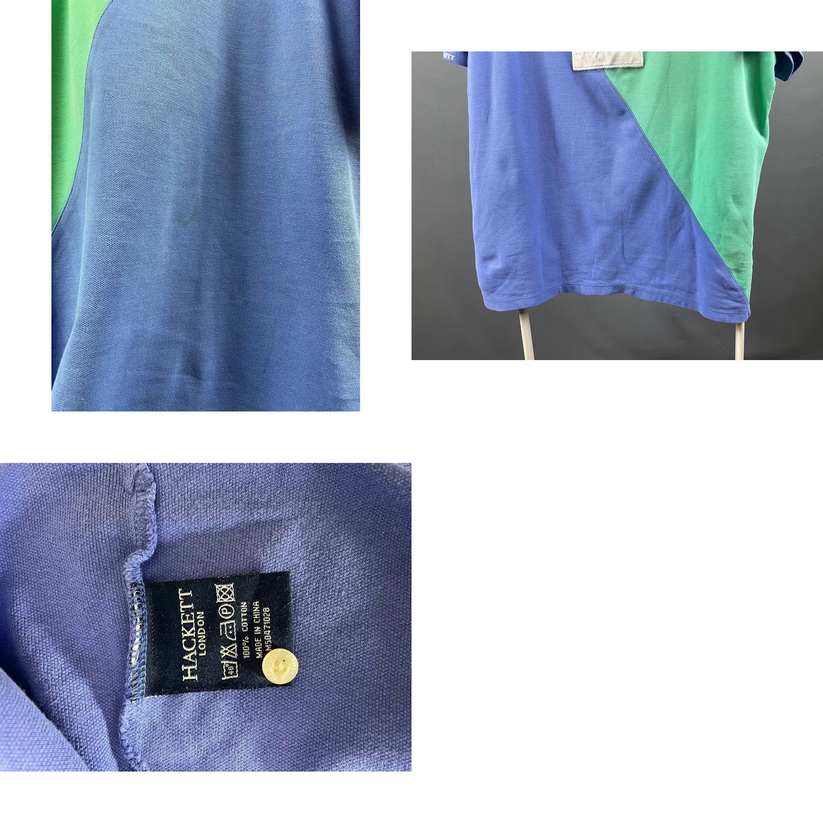 Hackett Hackett London Polo Shirt Mens Size 2XL Blue Cotton Short Sleeve Tailored Fit Golf Size US XXL / EU 58 / 5 - 8 Thumbnail