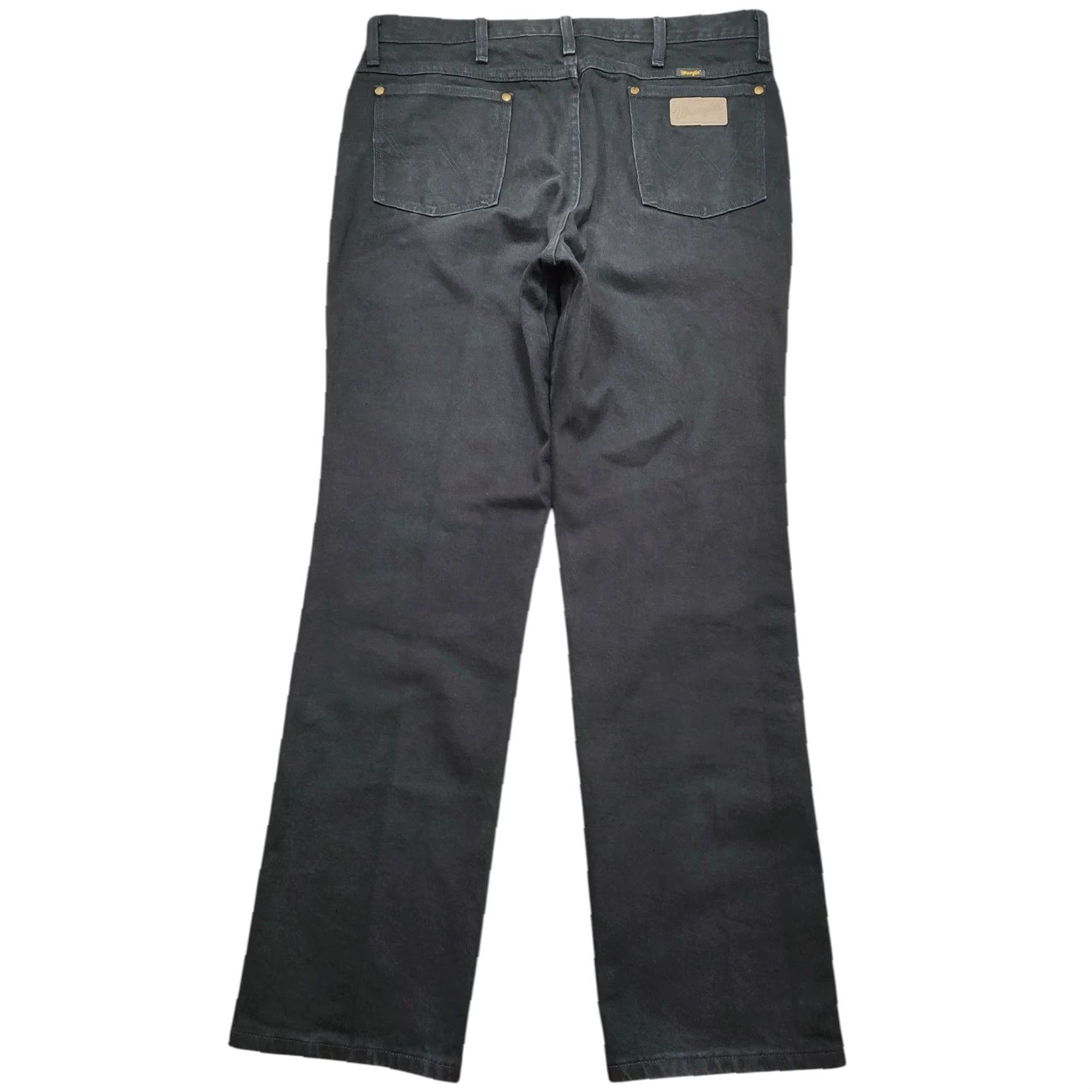 Wrangler VINTAGE Wrangler Cowboy Cut Denim Jeans 36x32 Mens Black 80s 90s Western Rodeo Logo 5-Pocket Classic Straight Size US 36 / EU 52 - 2 Thumbnail