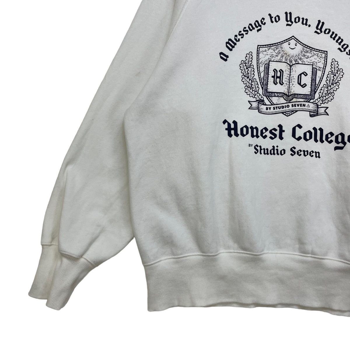 Vintage Vtg Honest College Sweatshirt Studio Seven A Message To You Size US M / EU 48-50 / 2 - 3 Thumbnail