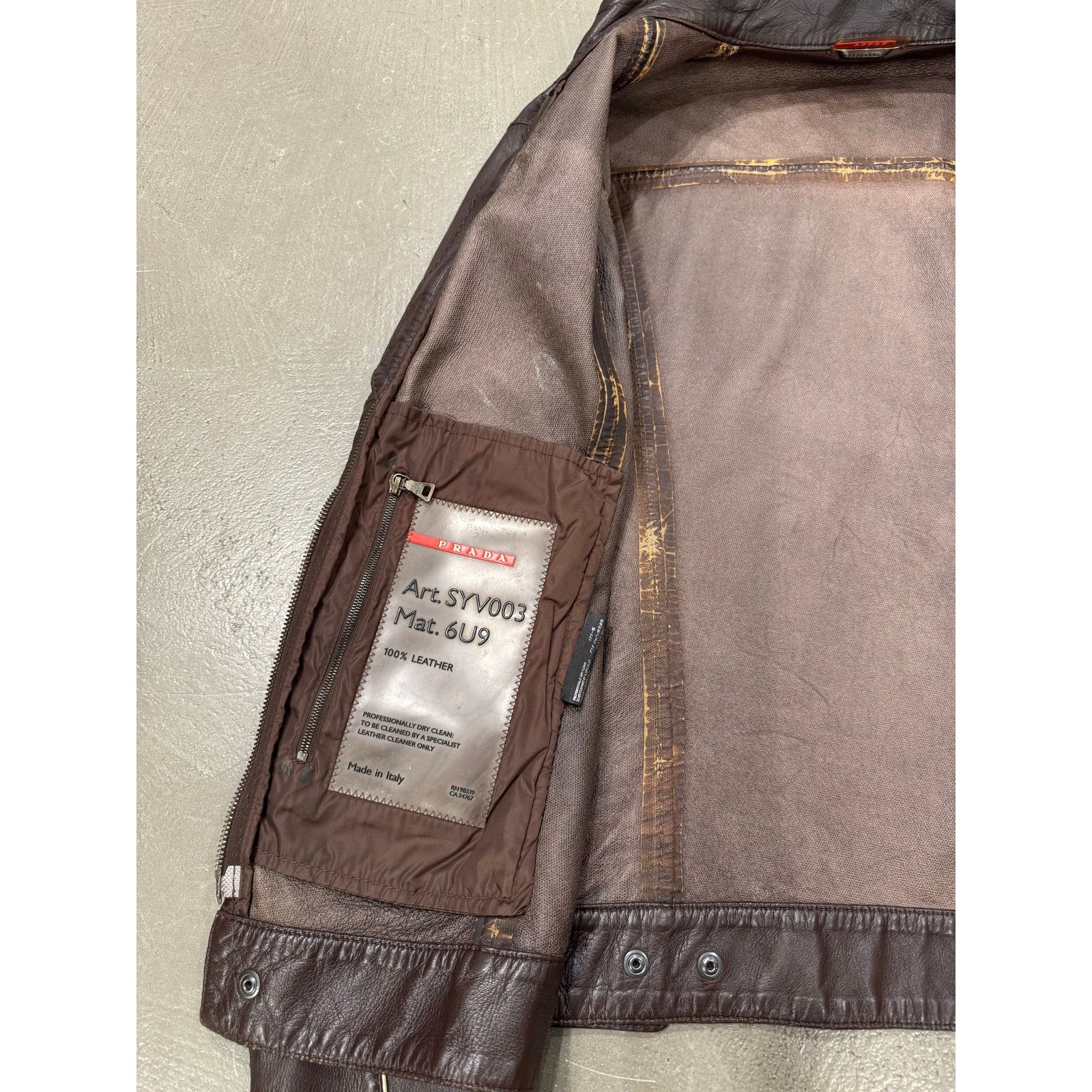 Prada 2000S Prada biker leather jacket Size US M / EU 48-50 / 2 - 7 Thumbnail