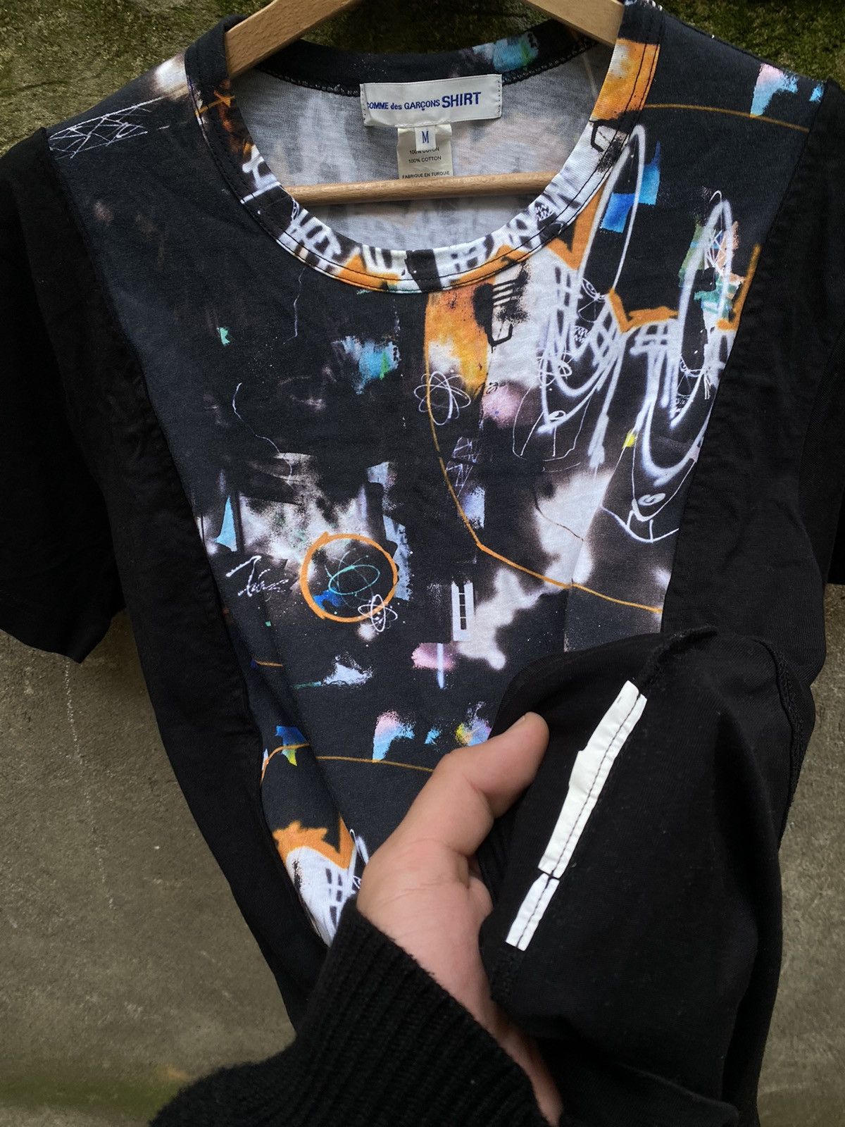 Comme des Garcons × Japanese Brand Comme Des Garçons CDG Overprinted T-Shirt Size US M / EU 48-50 / 2 - 4 Thumbnail
