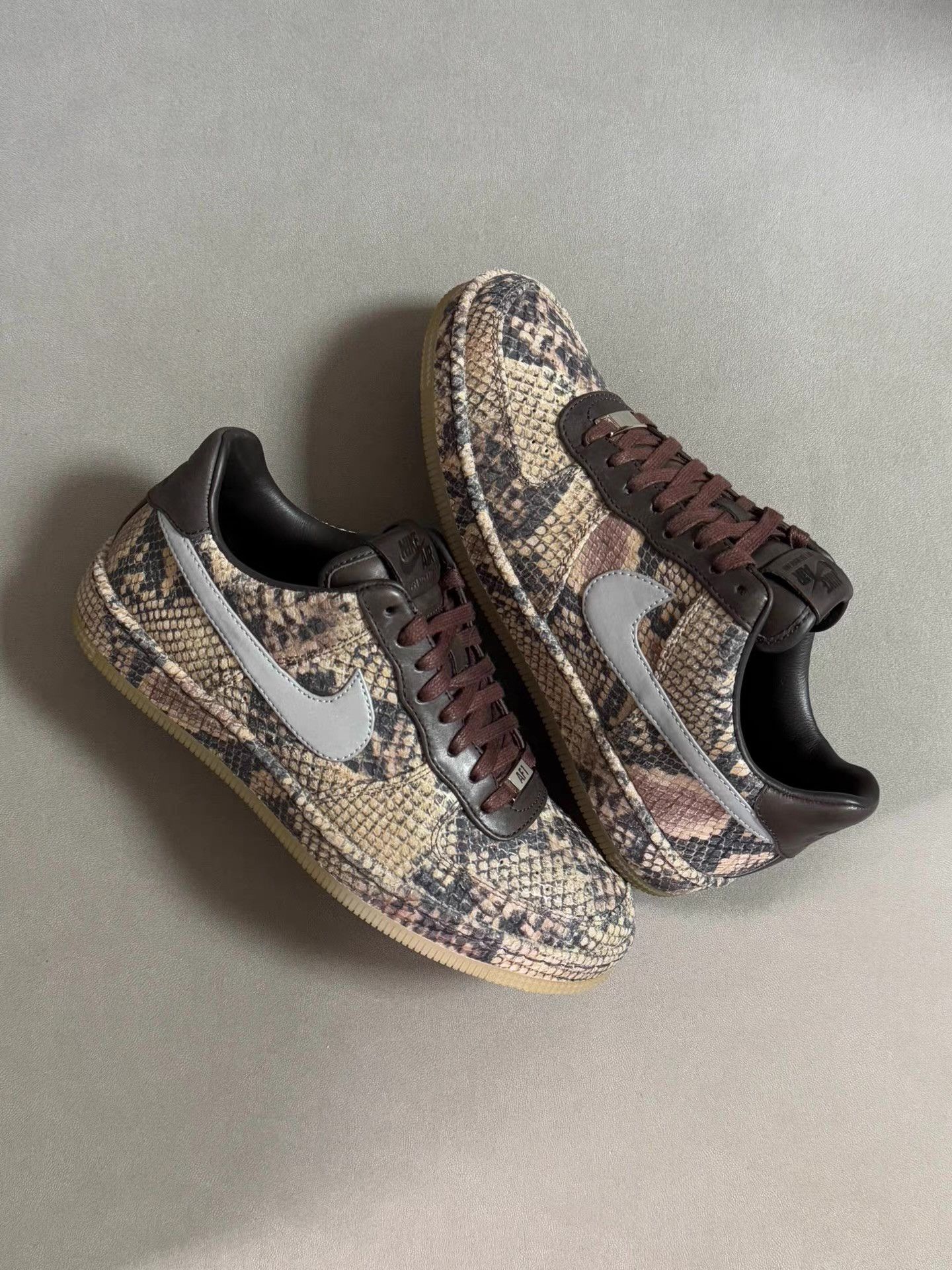 Nike Nike Air Force 1 Downtown Python PU skate shoes。 Ｑ20 Size US 8 / EU 41 - 2 Thumbnail